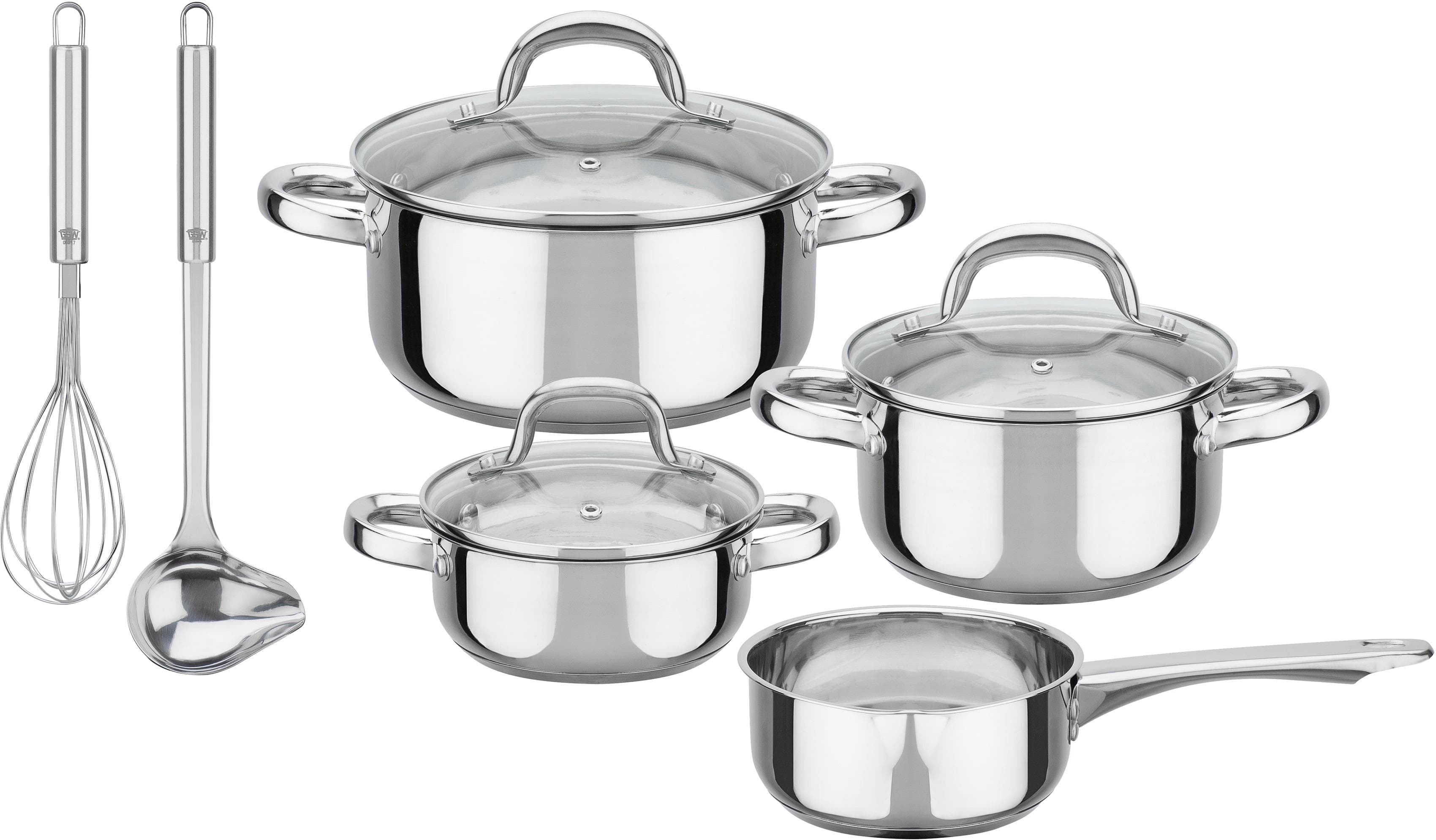 Topf-Set GSW Montreal silber 4-tlg. Edelstahl Induktion