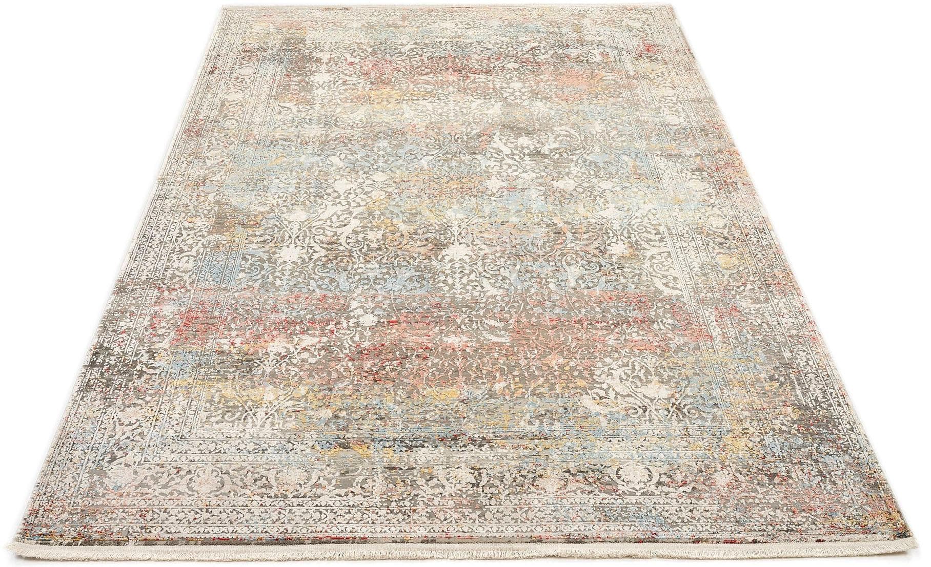 OCI DIE TEPPICHMARKE Läufer BESTSELLER CAVA: Glänzender Viskose-Teppich mit Fransen