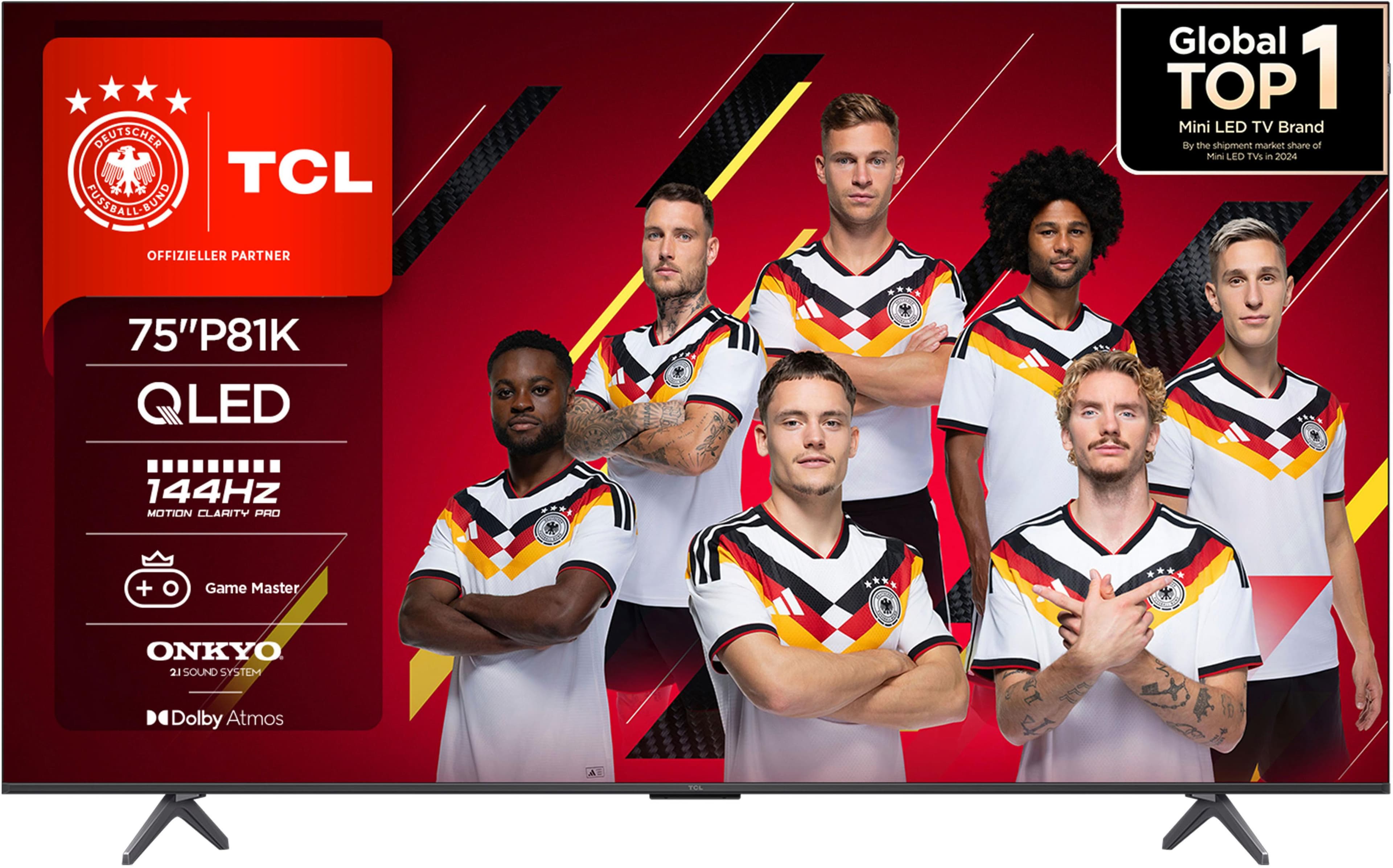 TCL 75P81KXB QLED Smart TV 75 Zoll 4K UHD