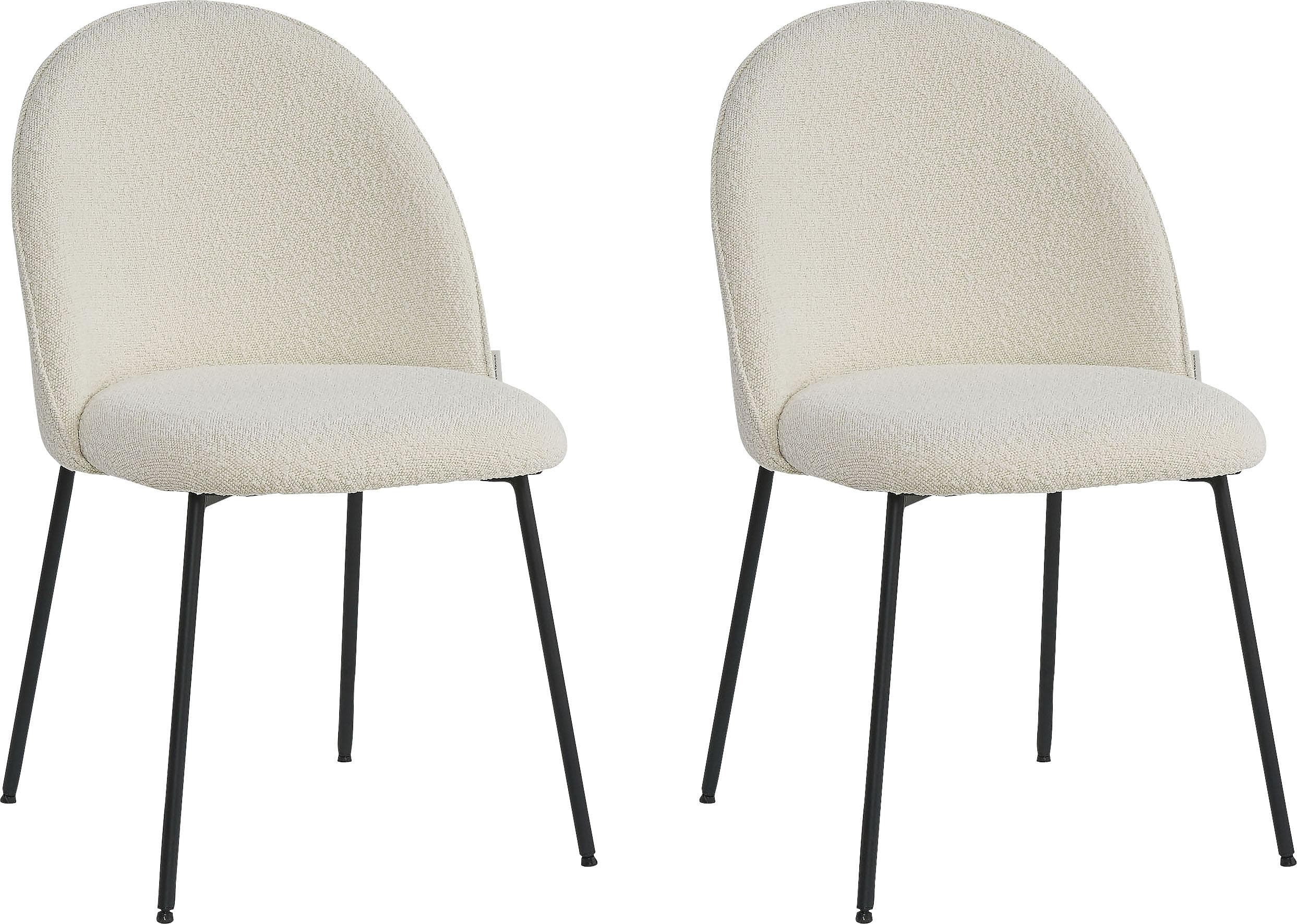 Polsterstuhl TOM TAILOR HOME Beige Bouclé-Stoff