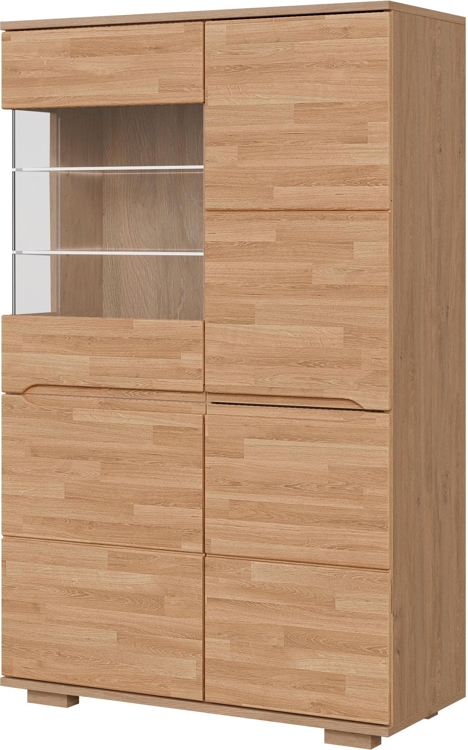 Vitrine OTTO HOME VETRO Massivholzfronten Griffmulden Wohnzimmer Modern