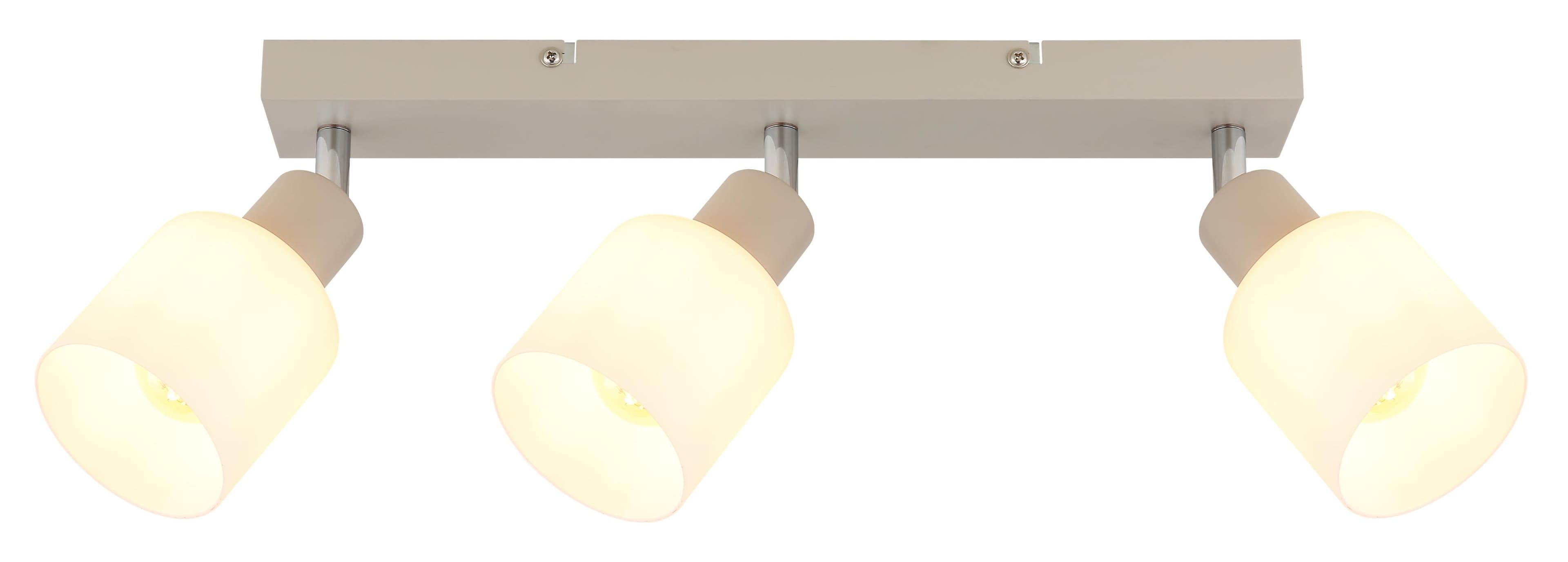 Globo Strahler TRENT Beige Metallgehäuse