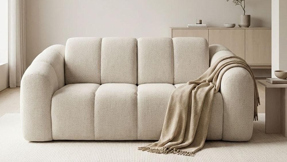Schlafsofa DOMO COLLECTION 700048 beige mit Schlaffunktion