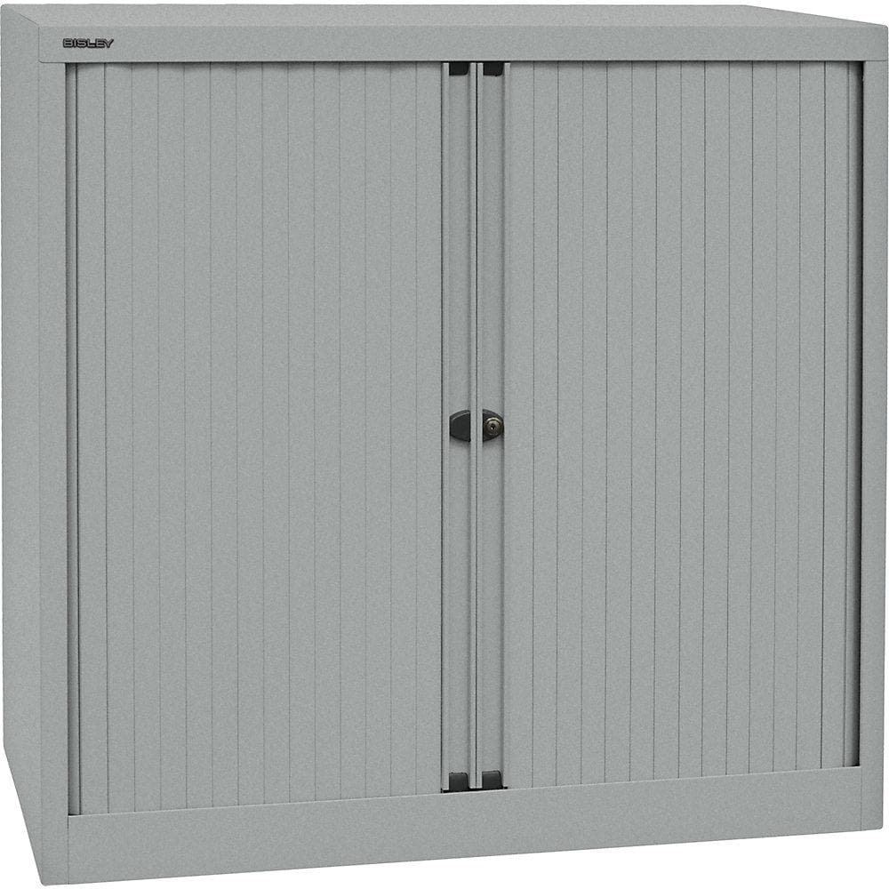 BISLEY Euro-Rollladenschrank 1000mm Silber Stahl