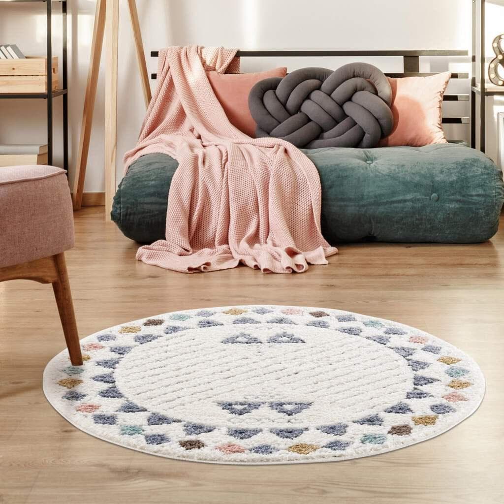 CARPET CITY Hochflor-Teppich Focus 3034 Bunt Boho 200cm