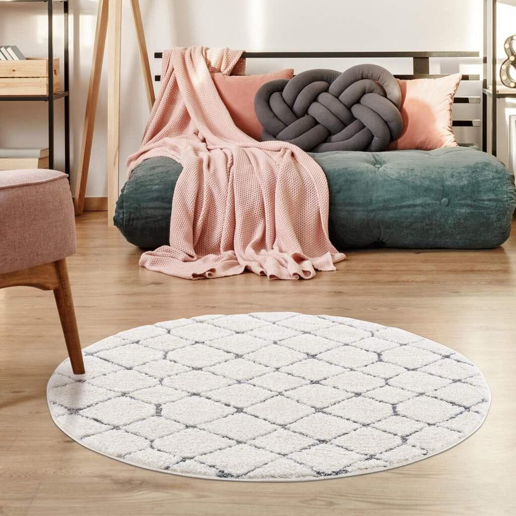 CARPET CITY Hochflor-Teppich Focus 4499 Beige Rund