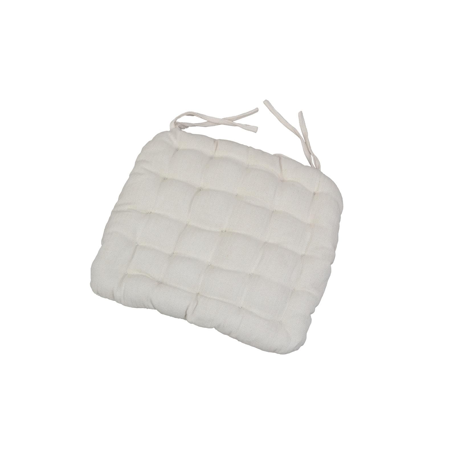 Sitzkissen Konrad cremefarben 6 cm Vliesfüllung