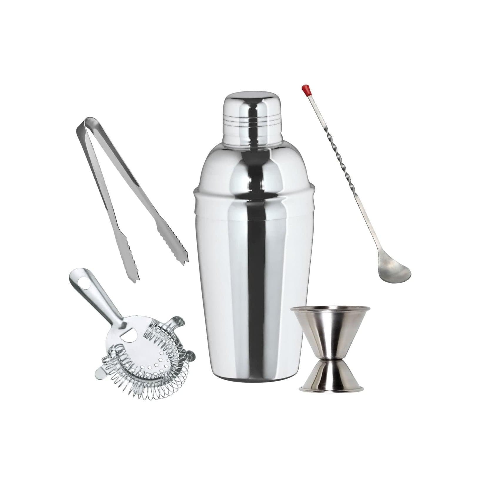 ich-zapfe Cocktail Shaker Set 3-teilig Edelstahl