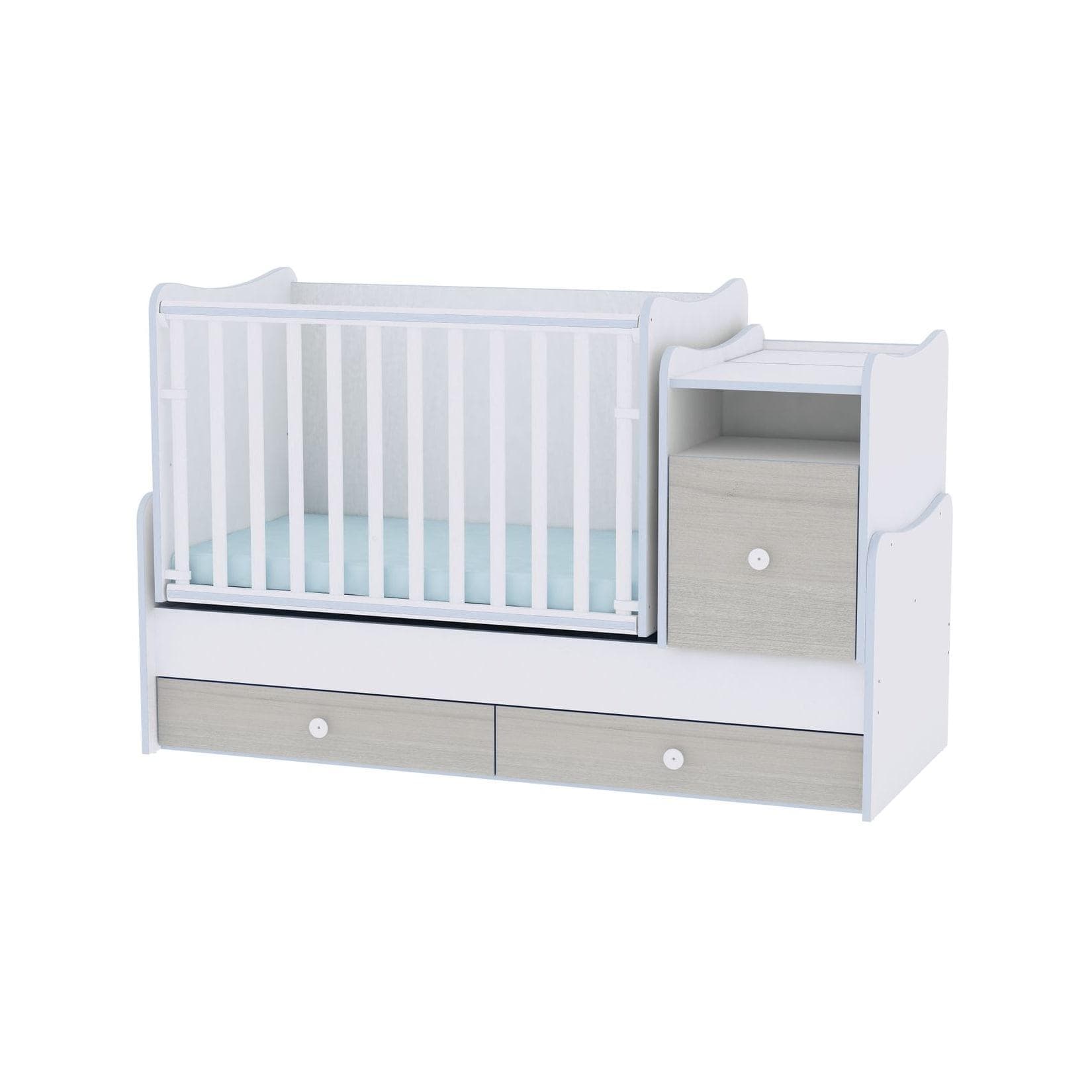 Lorelli Babybett Trend Plus NEW mit Schaukelfunktion hellblau