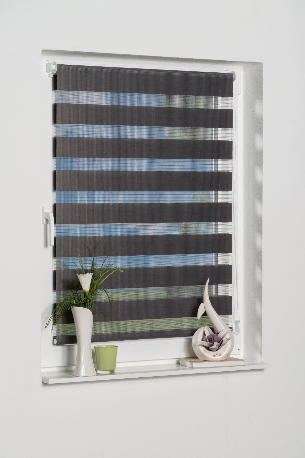 K-Home Doppelrollo Maringa Klemmfix 40x150 cm Polyester