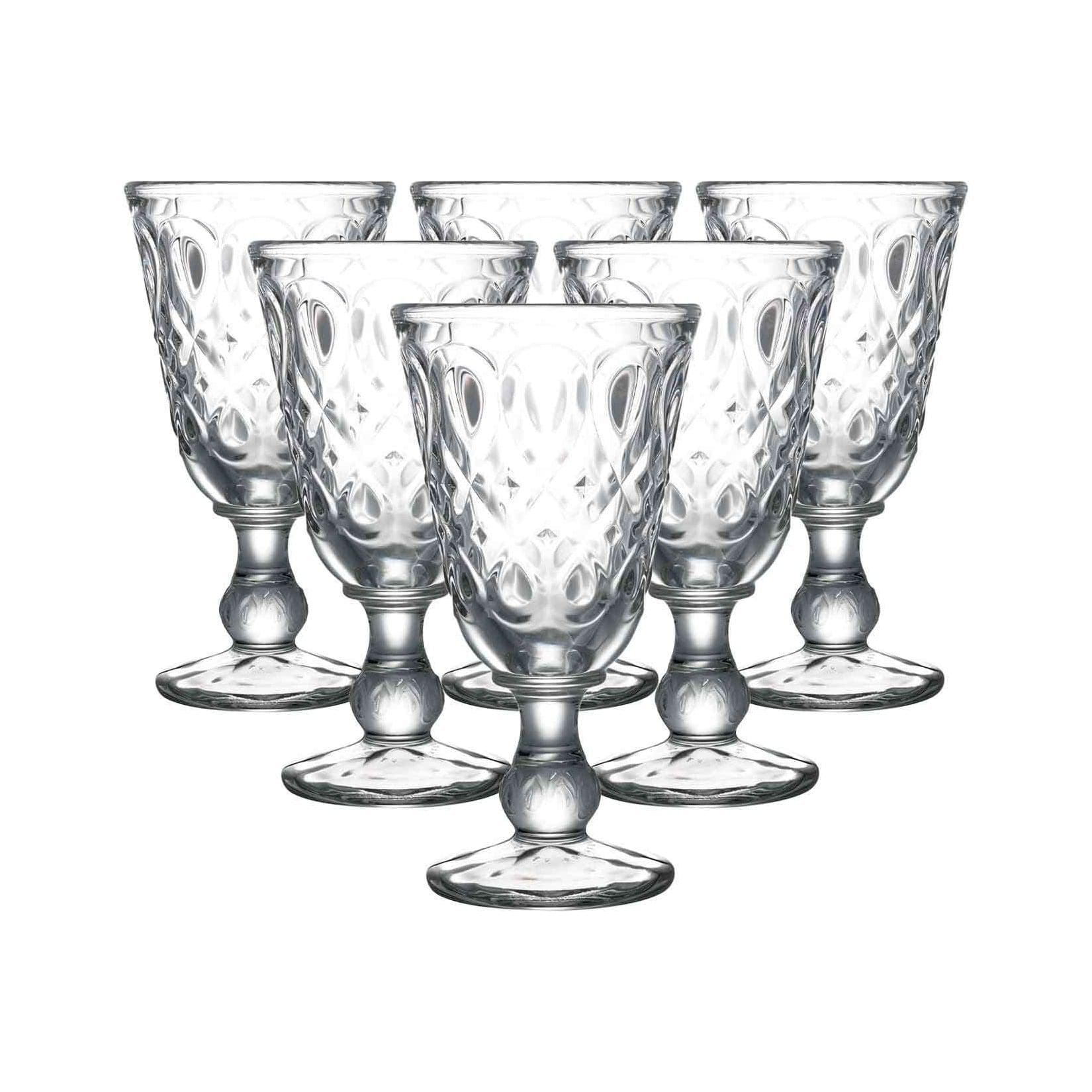 La Rochère Weingläser Lyonnais 230 ml 6er Set - Gepresstes Glas