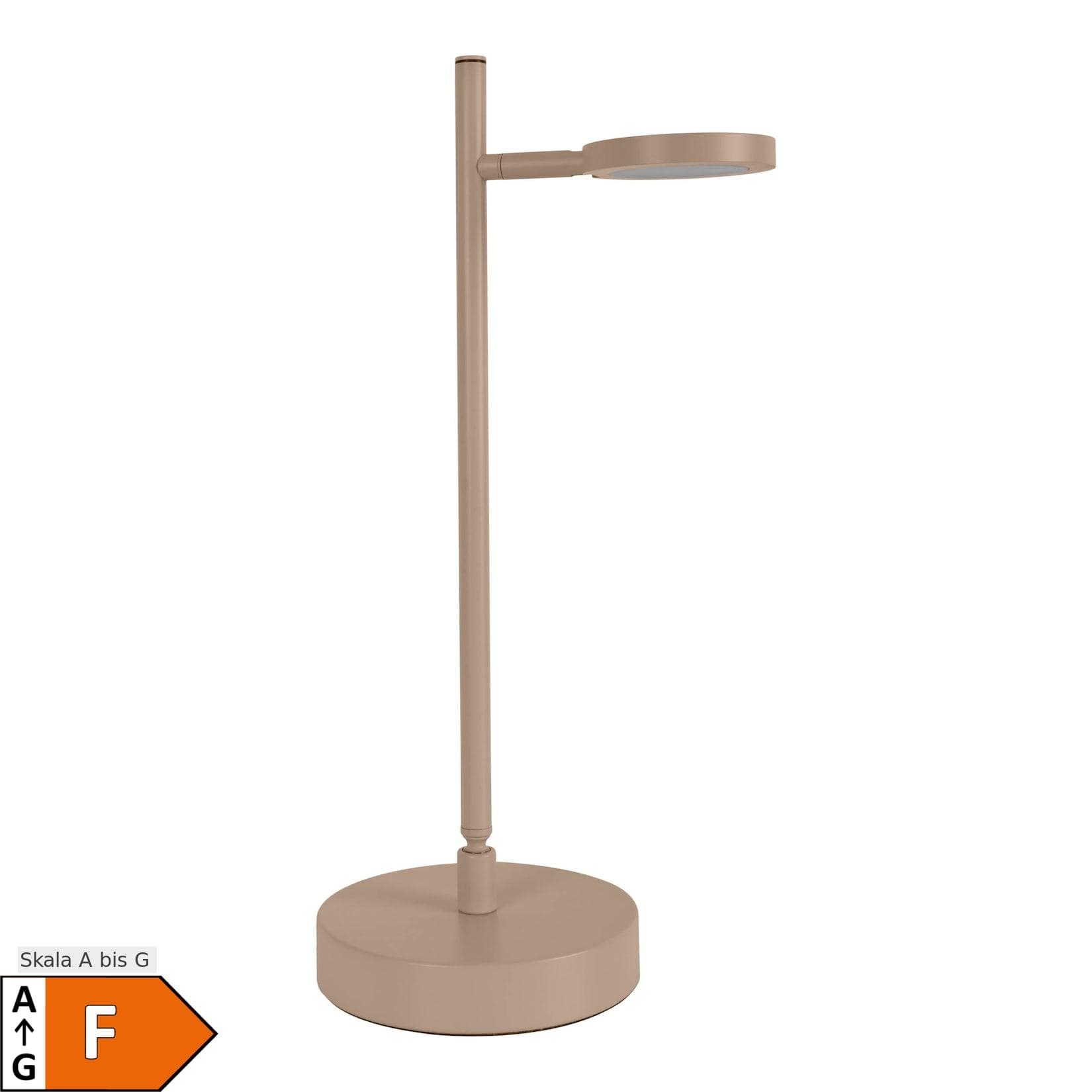 NAEVE LEUCHTEN LED-Akku-Tischlampe Lupa Beige Metall Touchdim