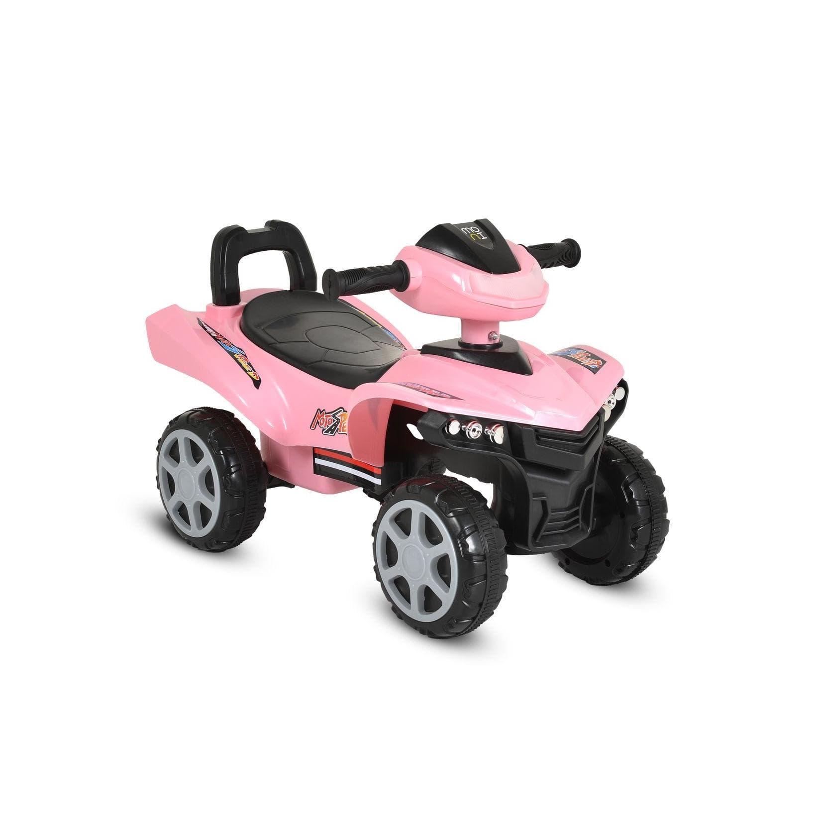 Moni Rutschfahrzeug No Fear 999 Rosa mit Rückenlehne und Licht