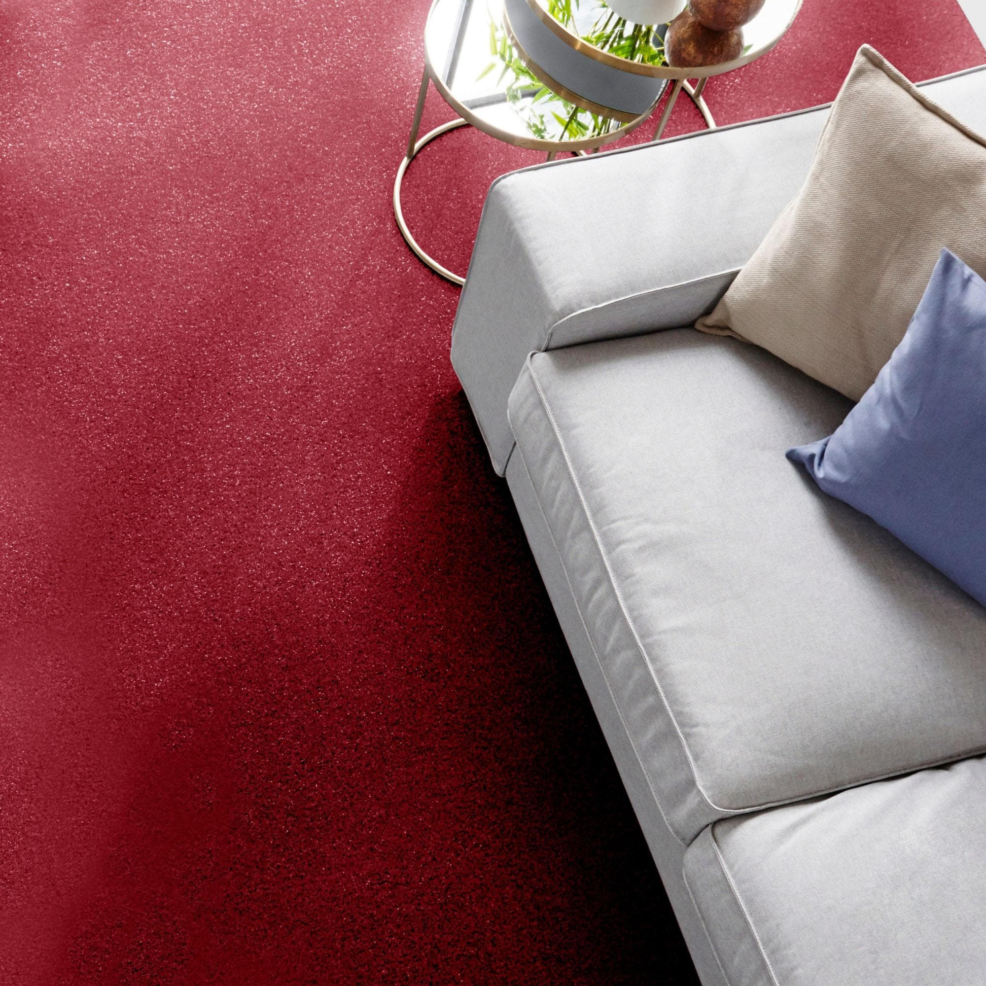 Andiamo Teppichboden Kira Velours Rot Hoch Strapazierfähig