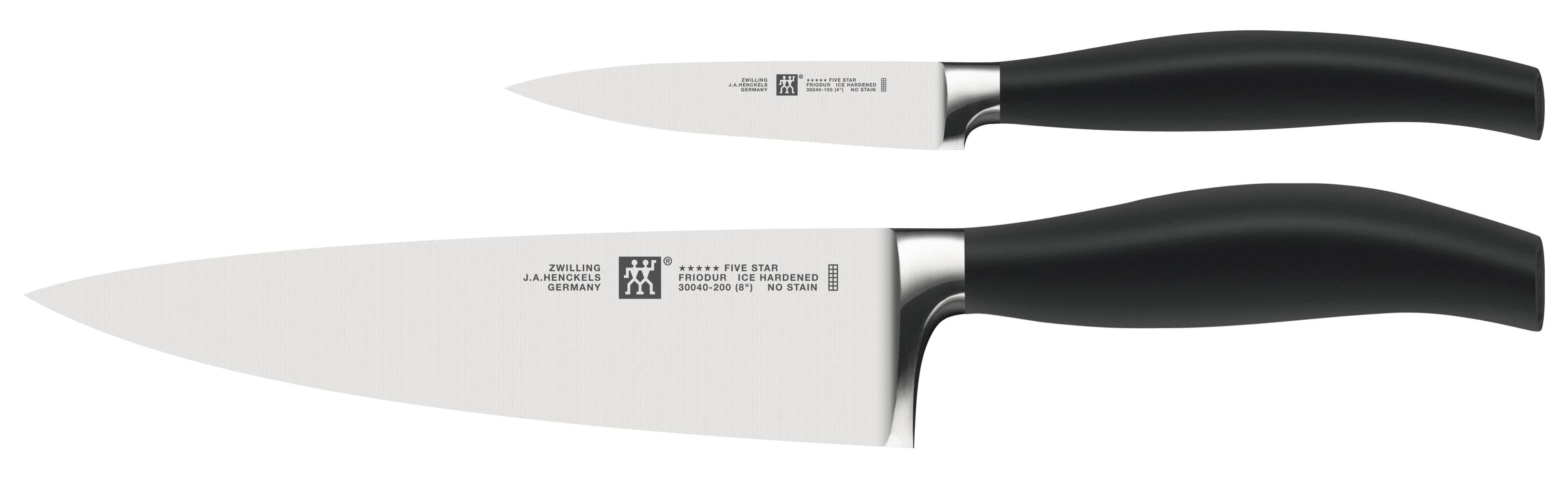 ZWILLING FIVE STAR Messer-Set 2-tlg. Schwarz