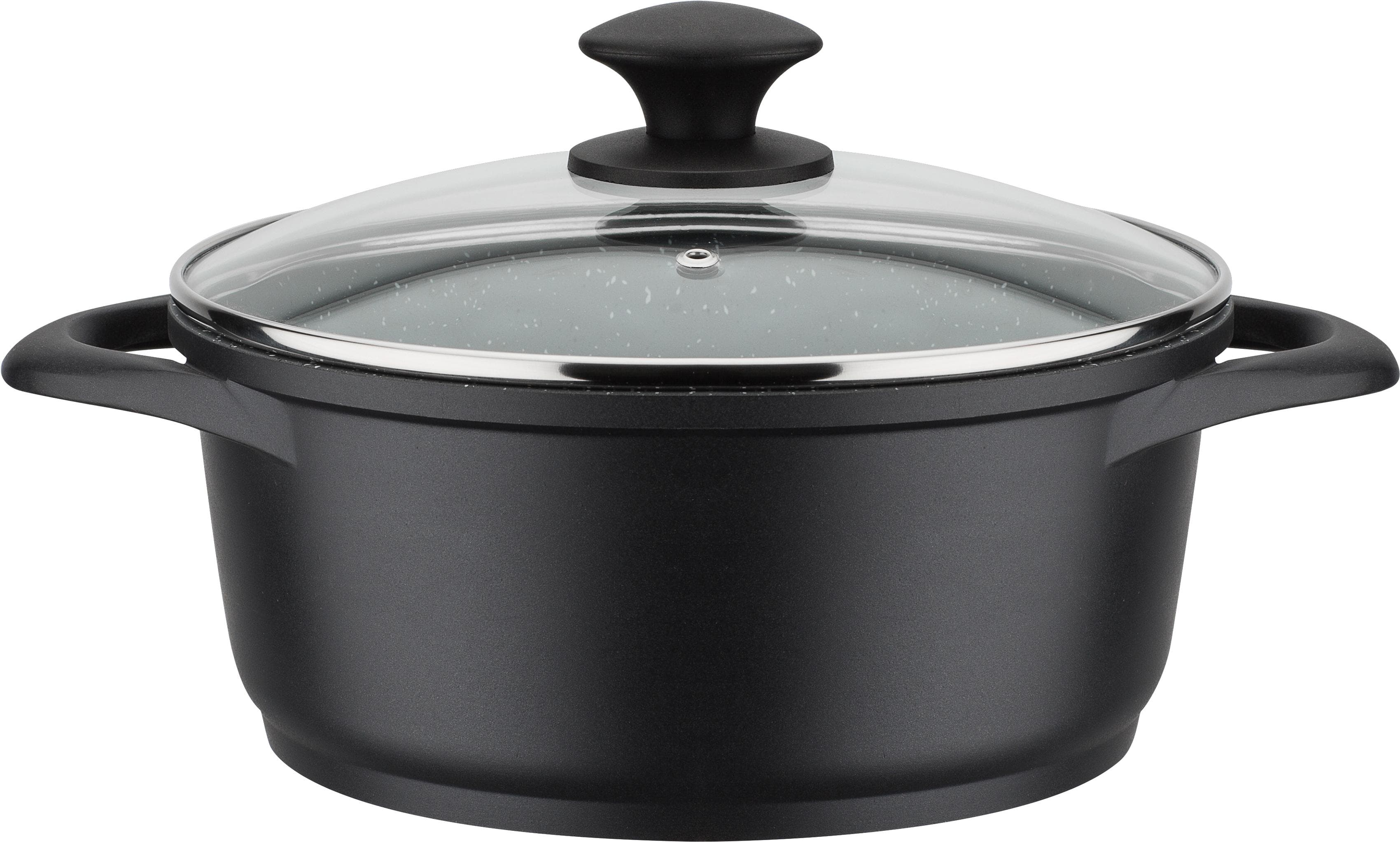 GSW Gourmet Granit Kochtopf Schwarz Induktion 28 cm