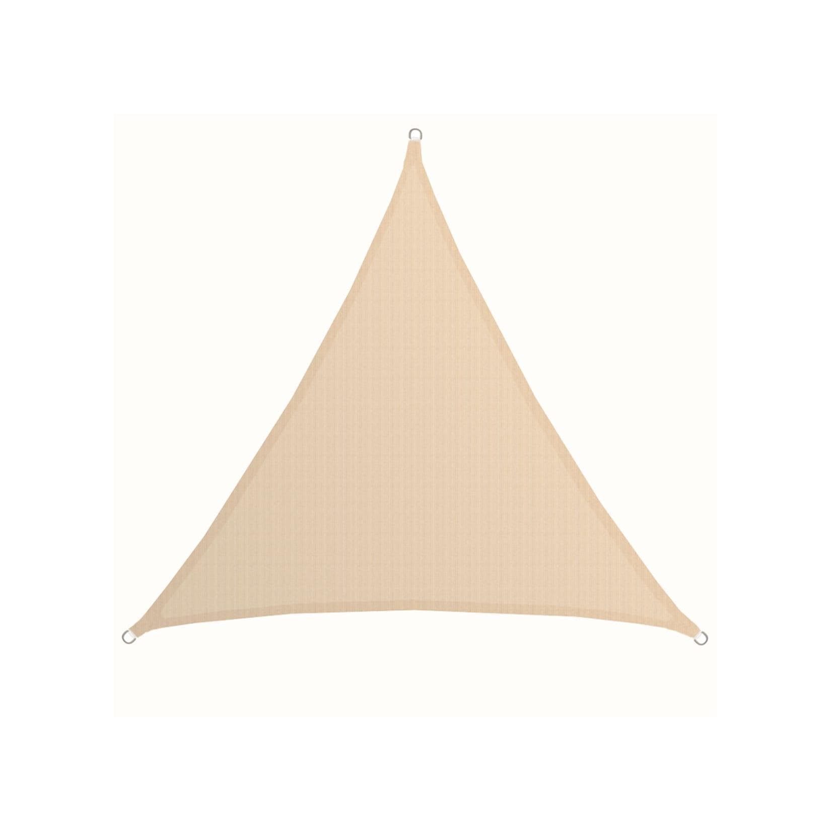 AMANKA UV Sonnensegel 5x5x5 HDPE Dreieck Beige