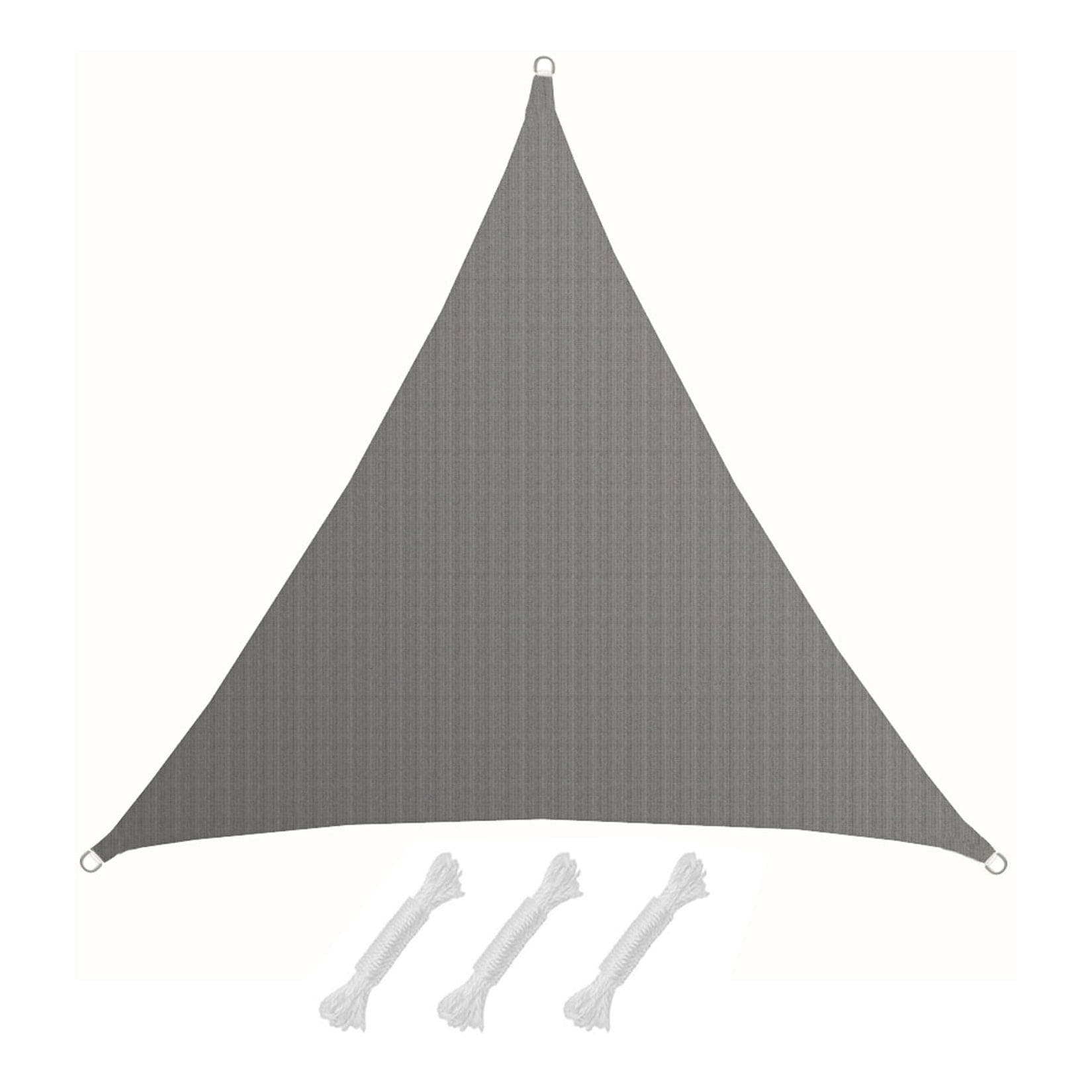 AMANKA UV Sonnensegel 5x5x5 m HDPE Dreieck Grau