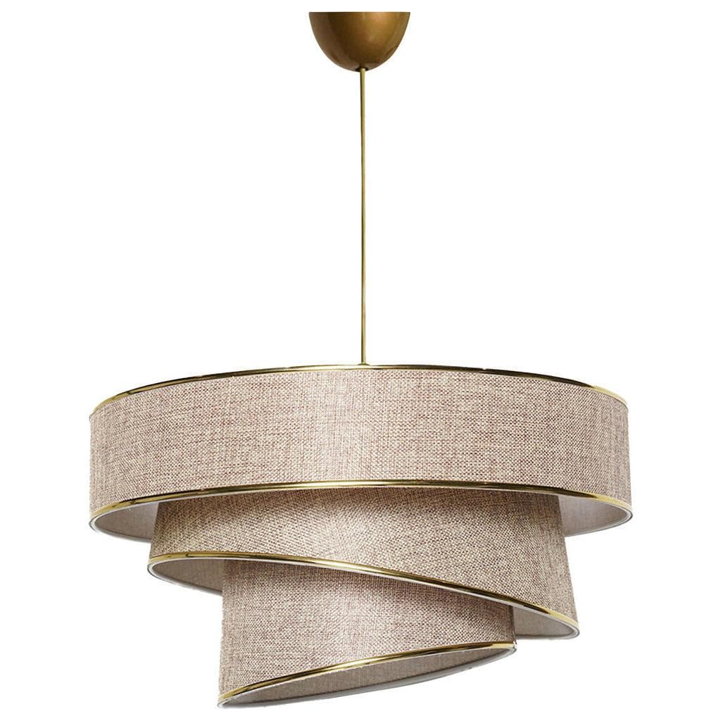 Opviq Kronleuchter Couper FLH Beige Gold 40x40cm Metallkörper
