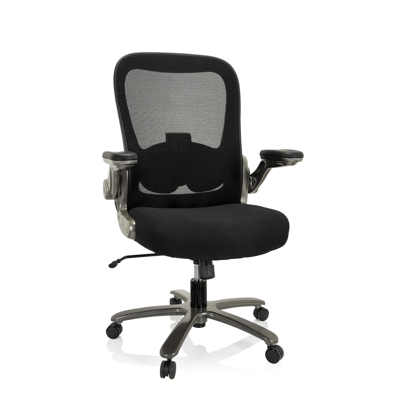 hjh OFFICE XXL Drehstuhl INSTRUCTOR T I Stoff/Netzstoff mit abklappbaren Armlehnen