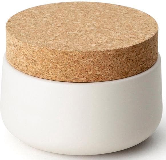 CONTINENTA Vorratsdose Weiß Korkdeckel