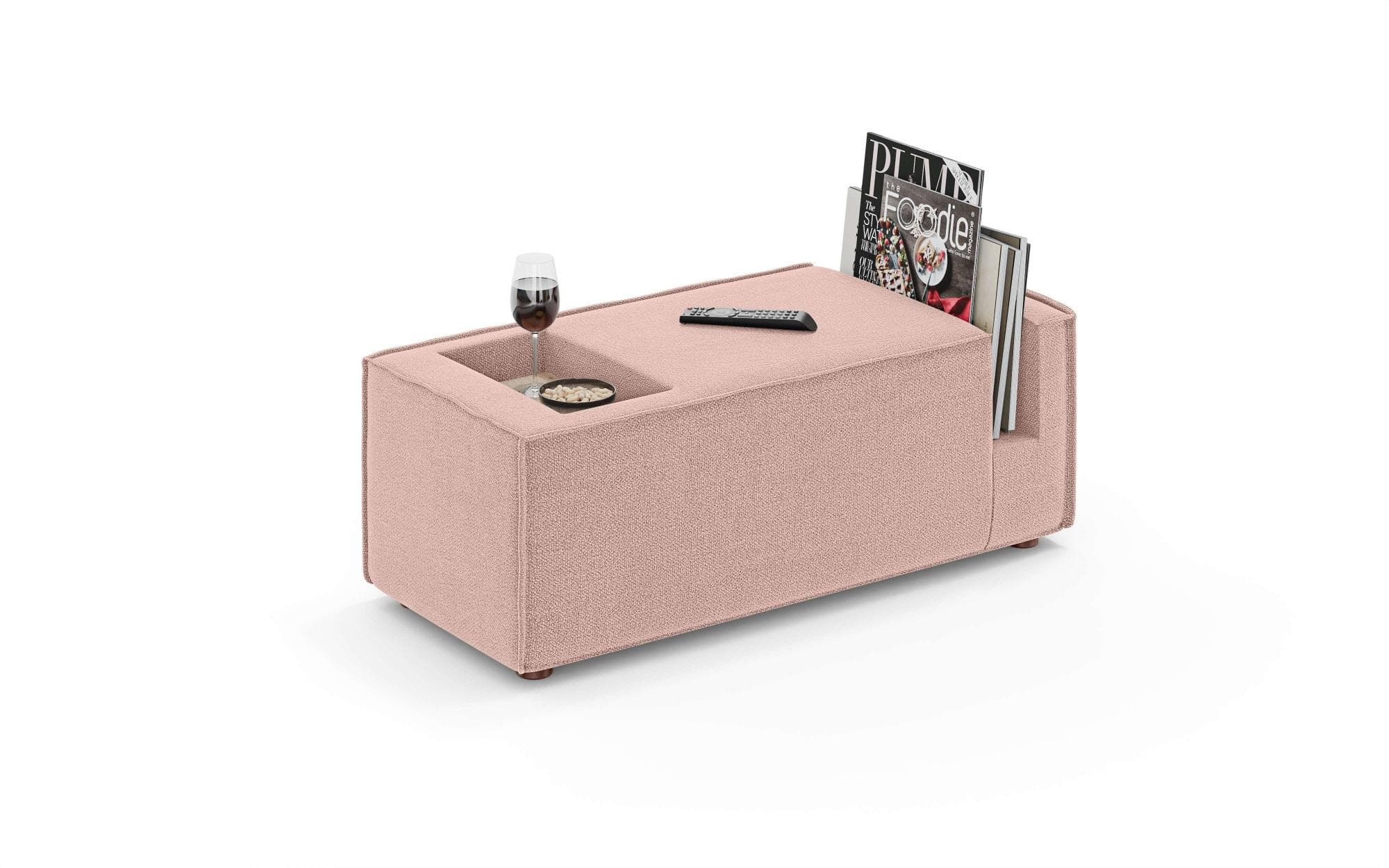 OTTO HOME HAILY Sofaelement Tisch rot coral mit Steckfach