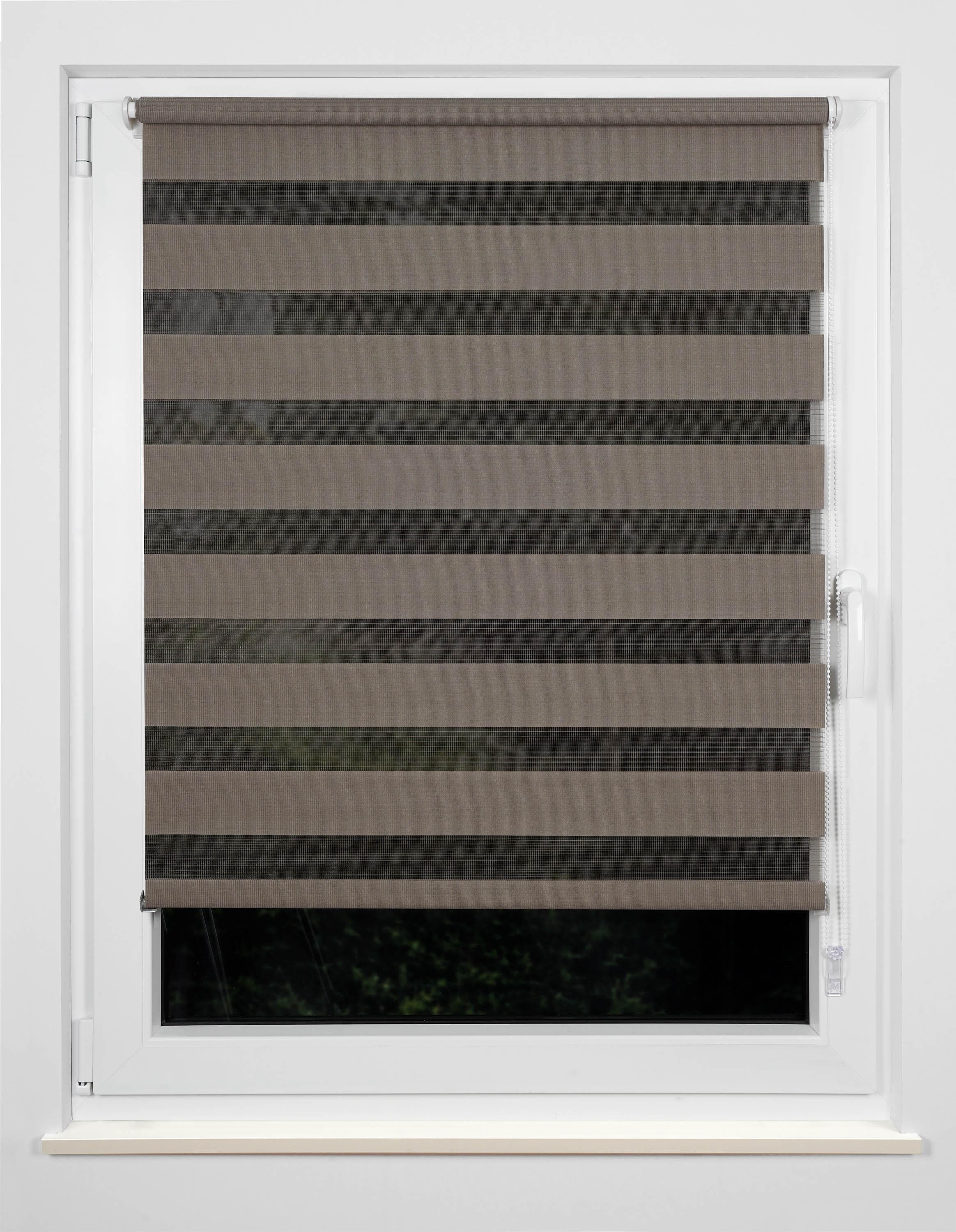 Doppelrollo MYDECO Just braun 80x160 cm Klemmfix