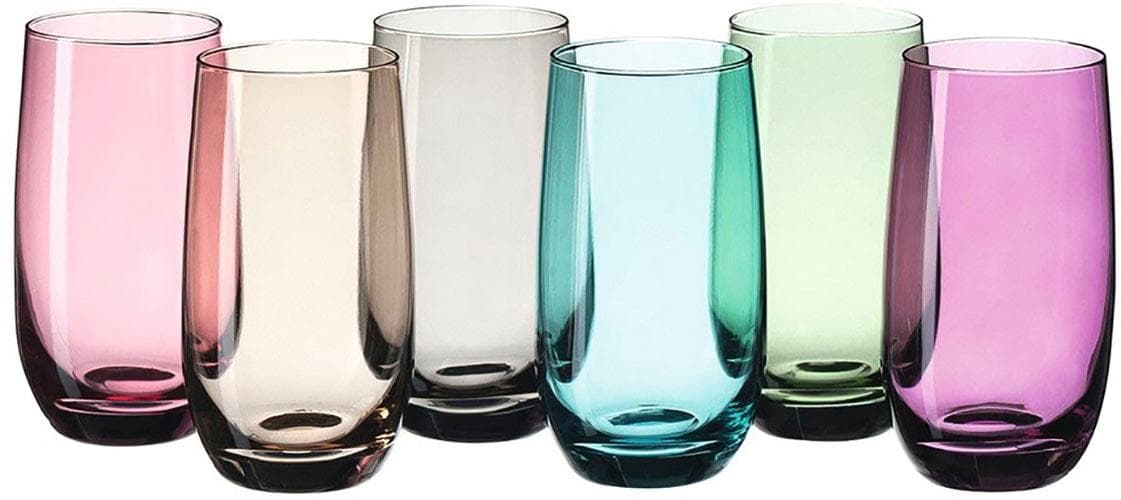 Leonardo Gläserset Sora 6-teilig Mehrfarbig Glas 390 ml
