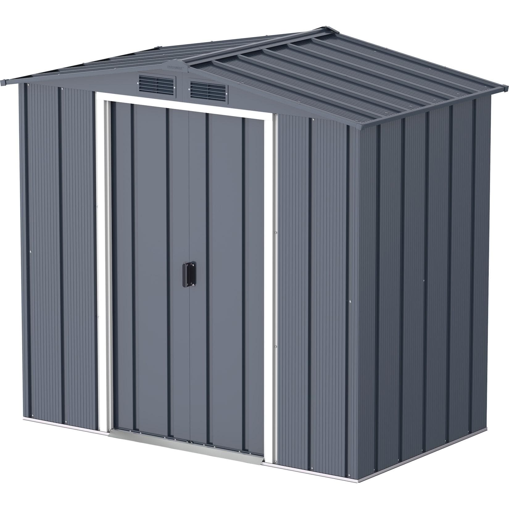 Gerätehaus DURAMAX "Eco 6x4" Grau Stahlblech