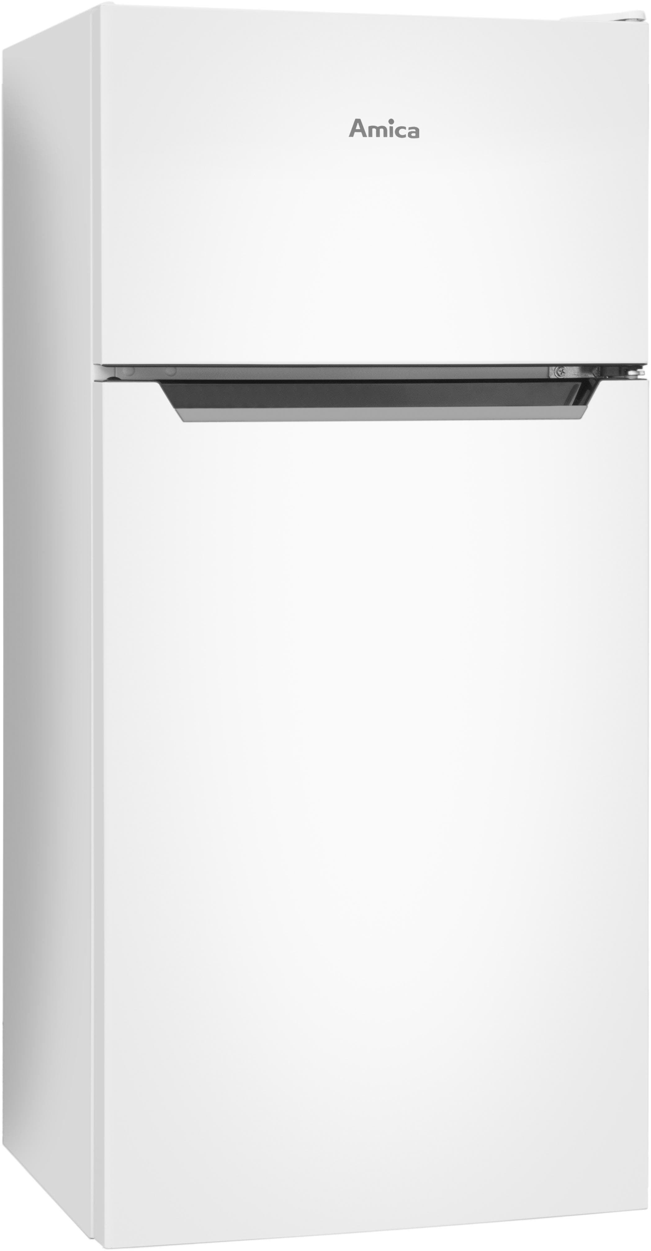 AMICA Kühl-/Gefrierkombination weiß/silber freistehend