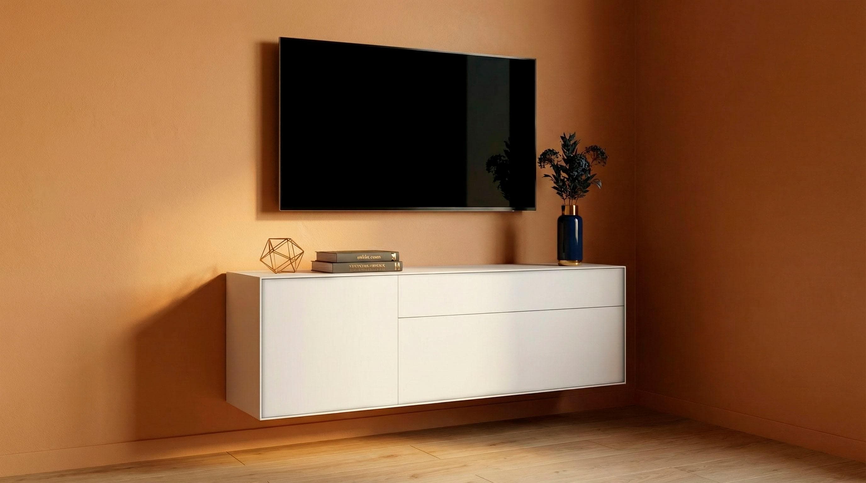 LeGer Home Essentials Lowboard Weiß Push-to-open