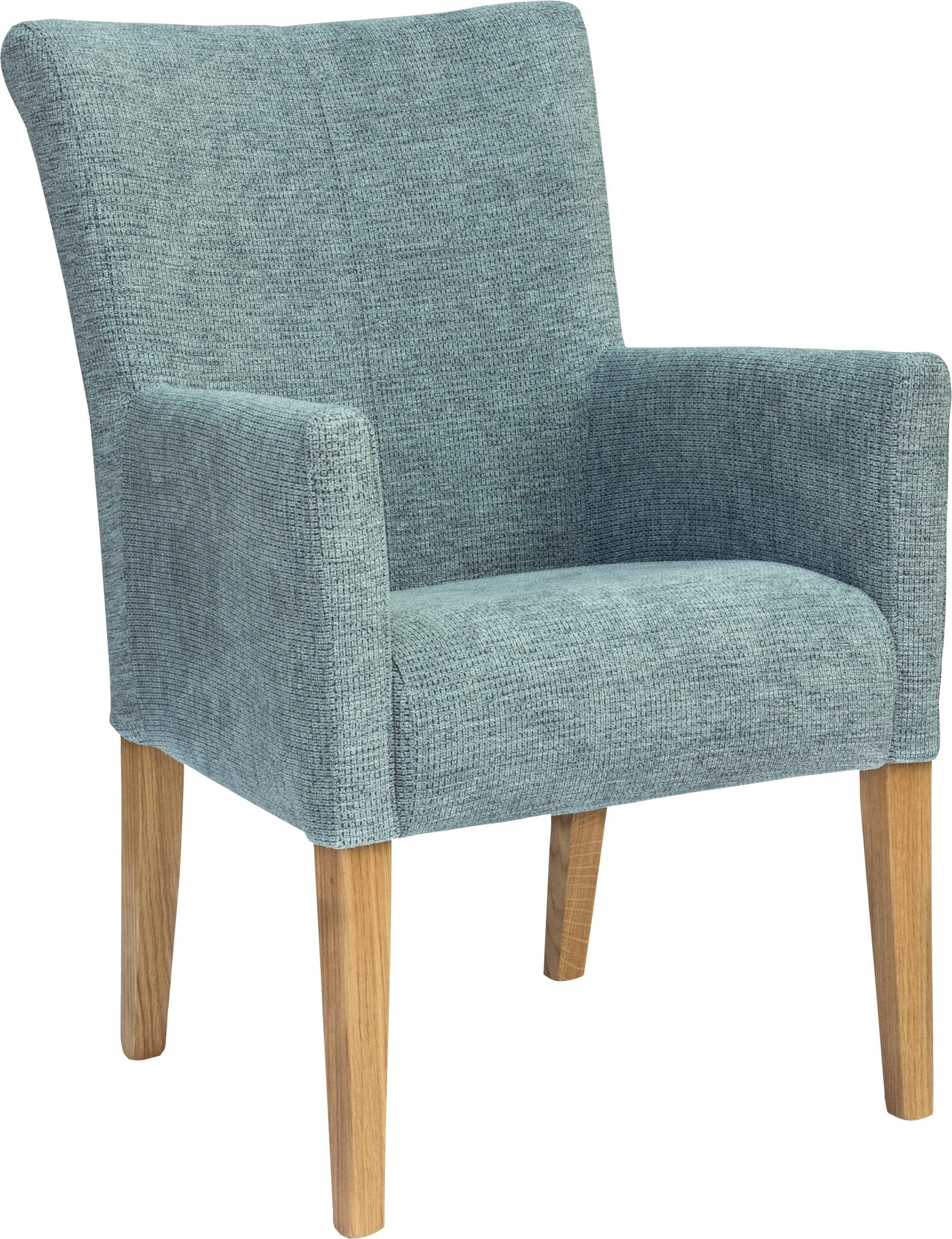 Home Affaire Armlehnstuhl King Blau Eiche Natur