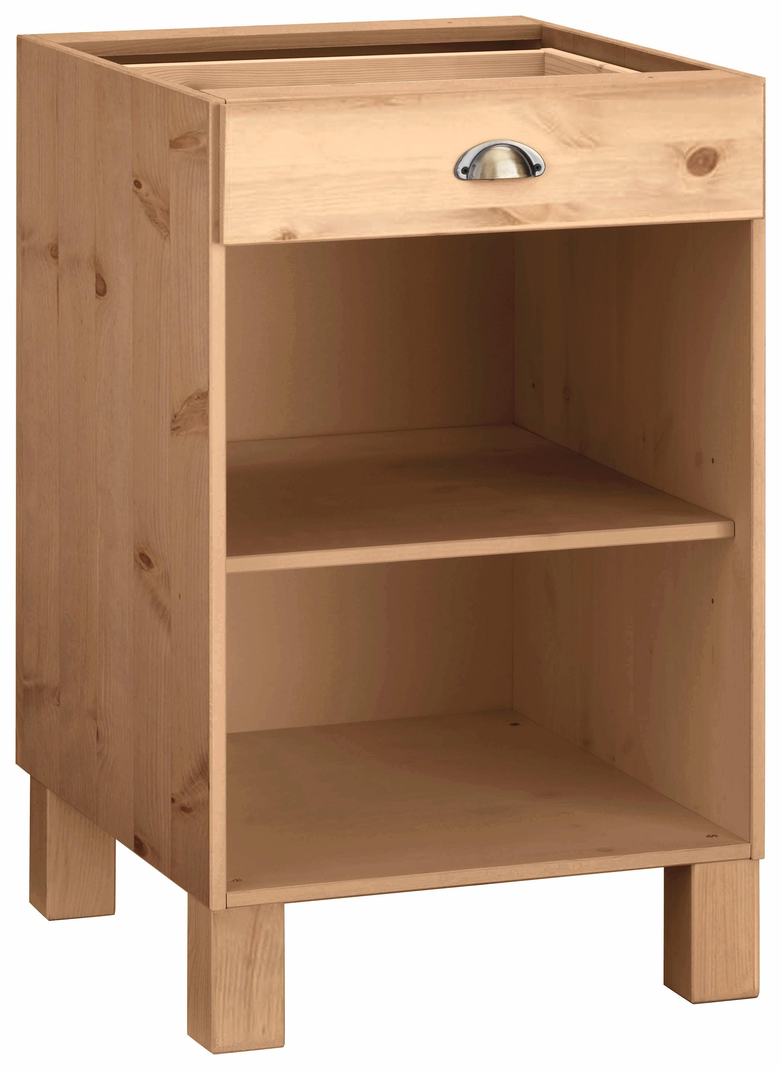 Home Affaire Oslo Unterschrank Massivholz Beige Gewachst