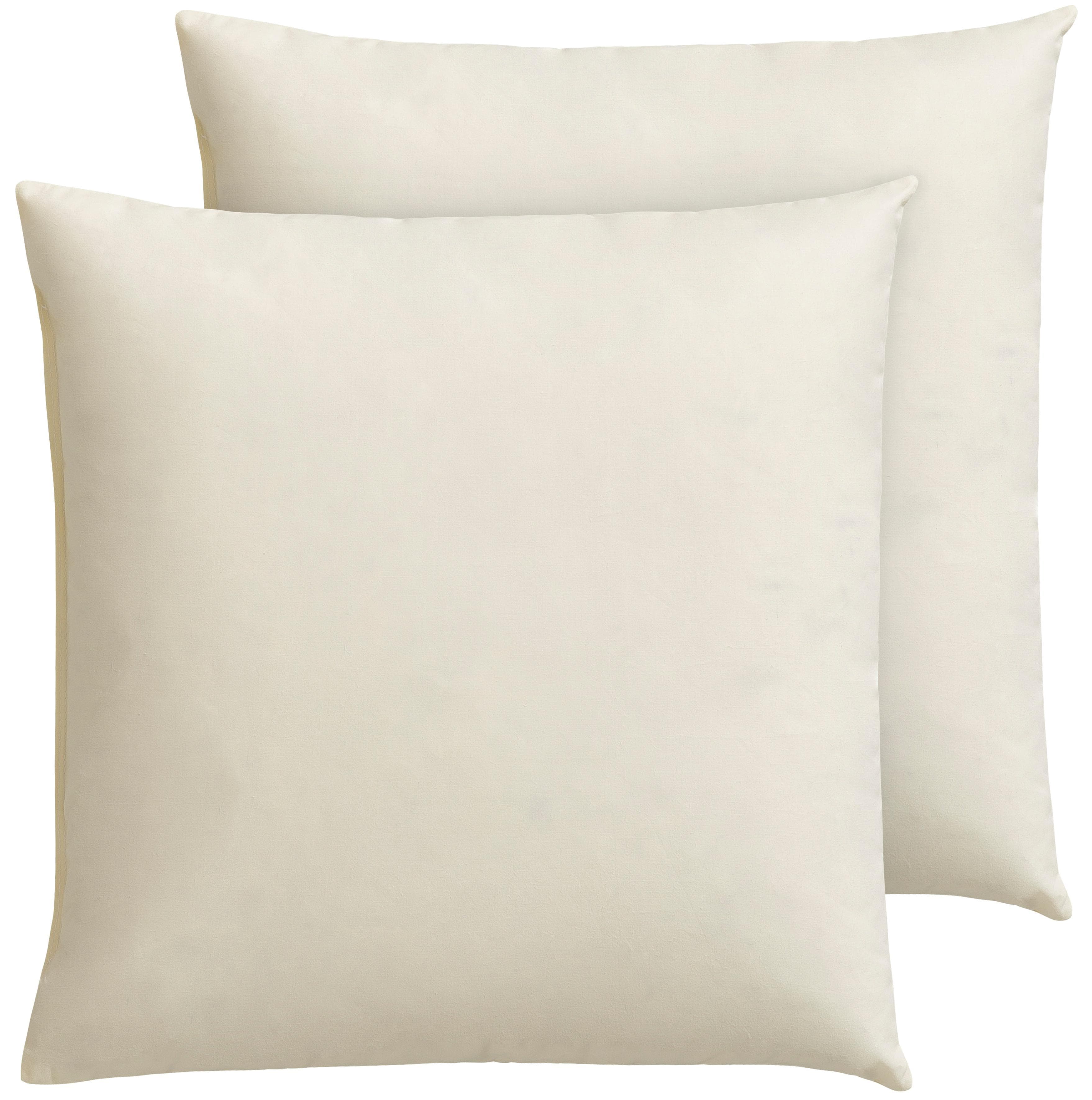 Otto Keller Federkissen Annabelle Beige 40x40 cm Baumwolle Federn Daunen