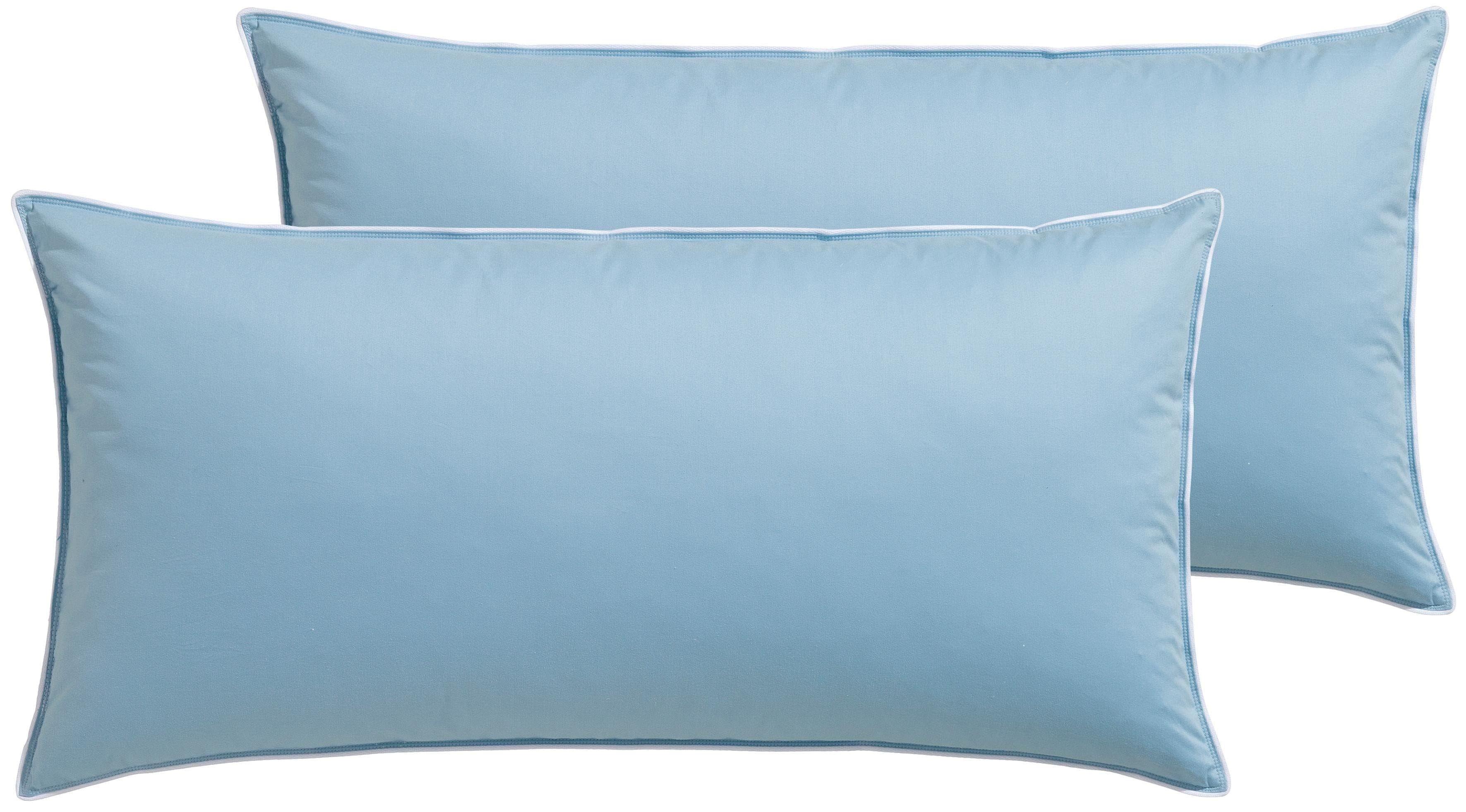 Otto Keller Federkissen Blau 100% Baumwolle 70% Gänsefeder