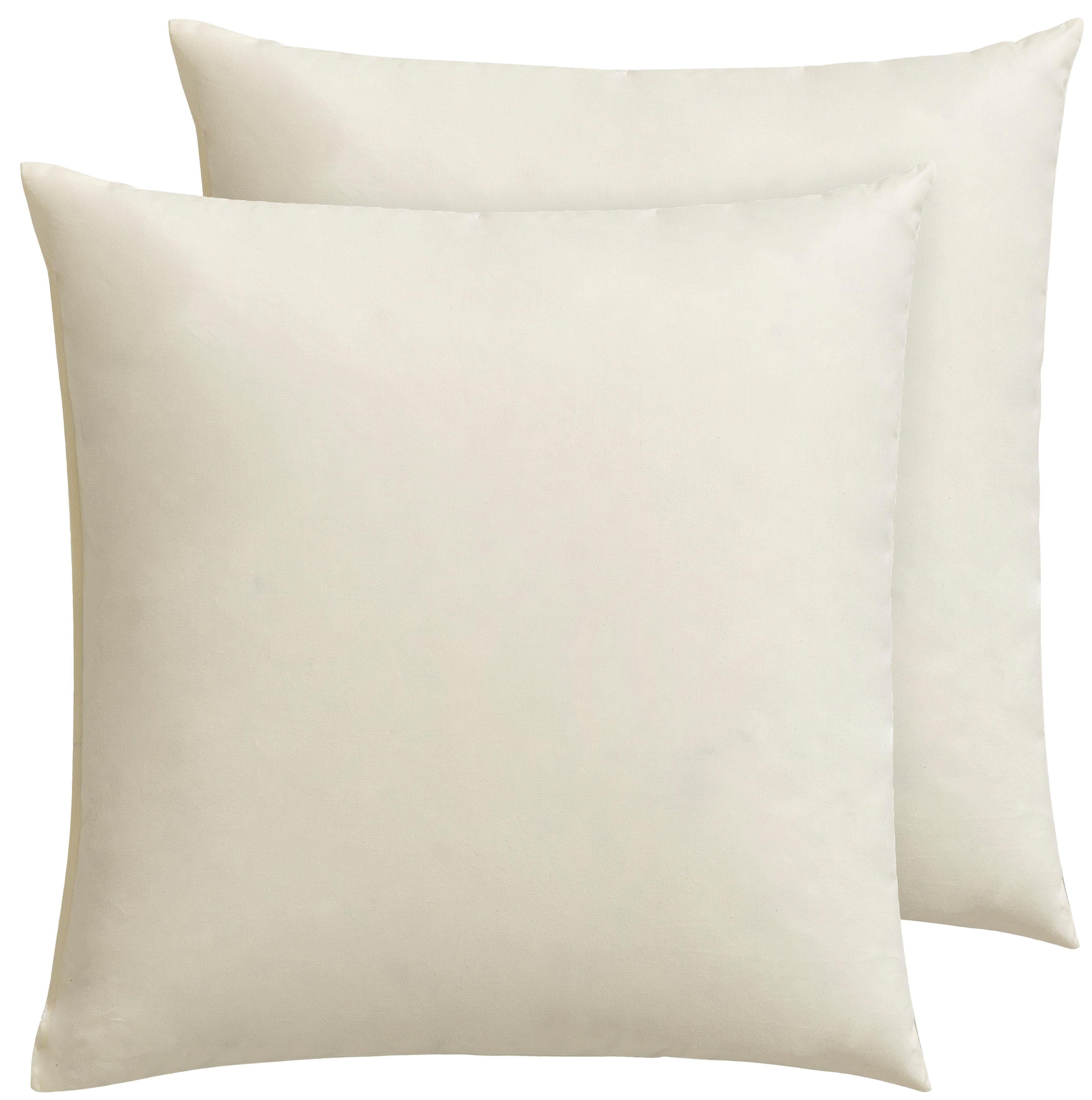 OTTO KELLER Annabelle Federkissen 40x40 cm Baumwolle Daunen Federn Beige