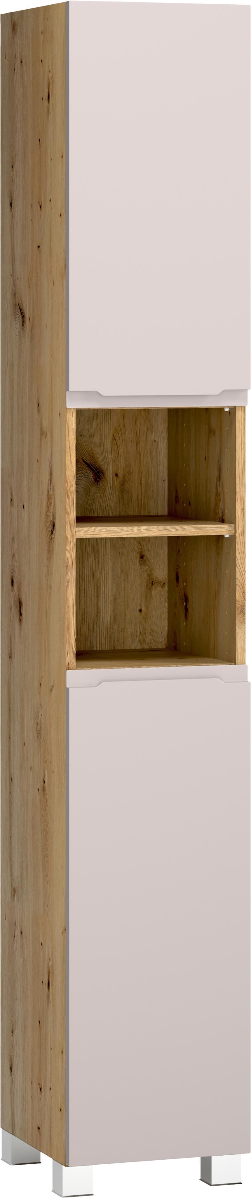 WELLTIME Hochschrank CABO Kaschmir Grifflos
