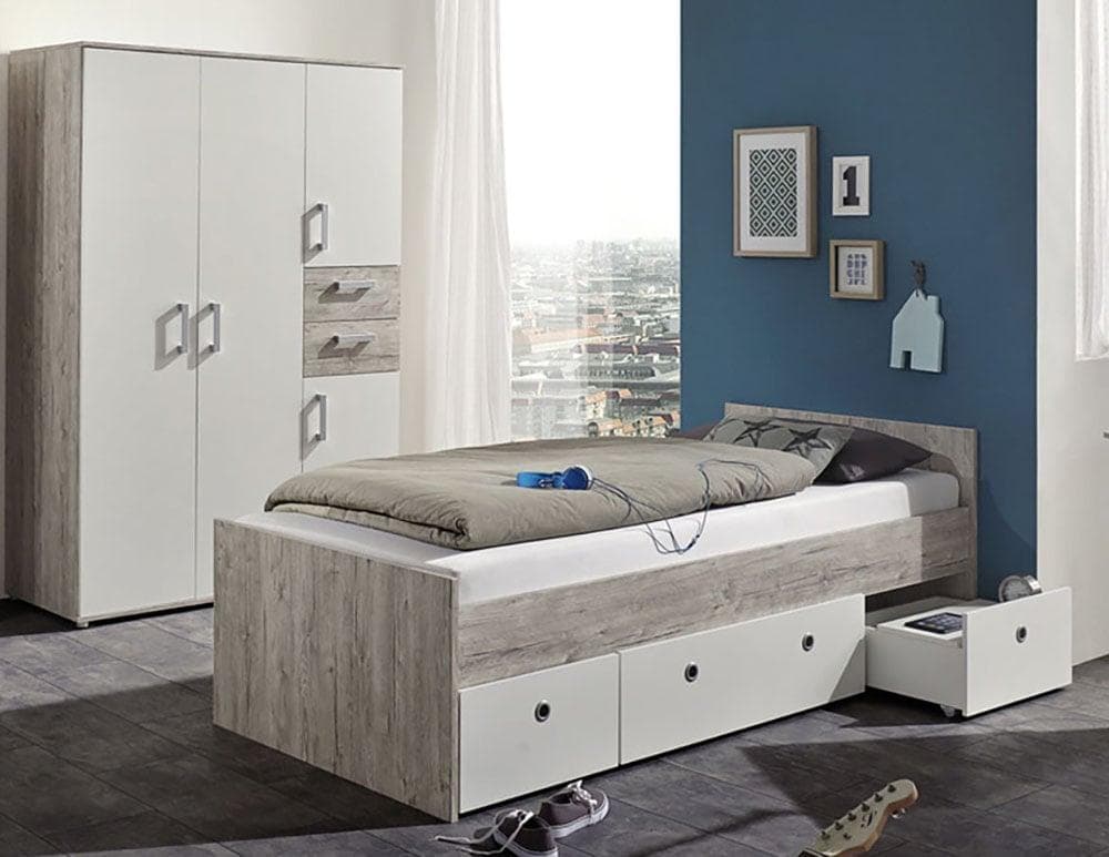 Arthur Berndt Jugendzimmer-Set Bente 2-teilig Eiche-Sand/Weiß Nachbildung