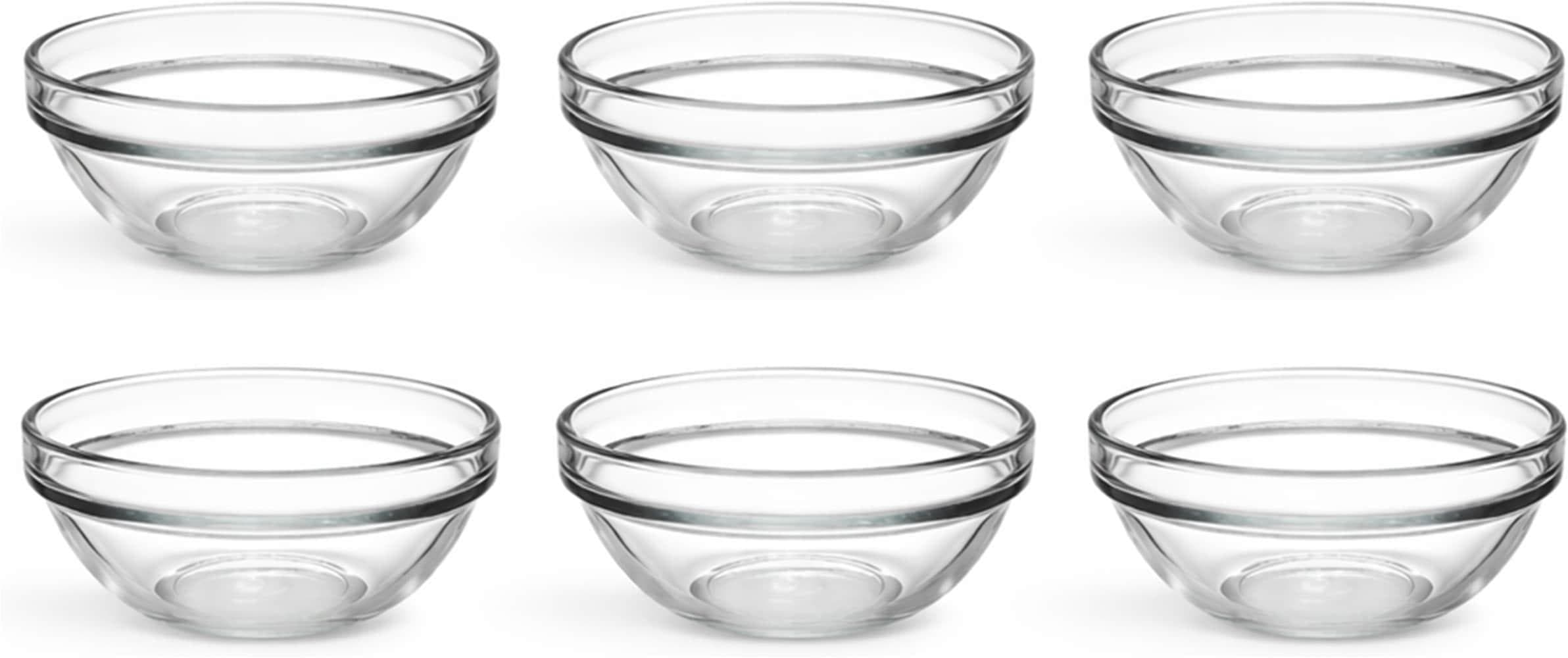 VAN WELL Schale 6-tlg. transparent Glas
