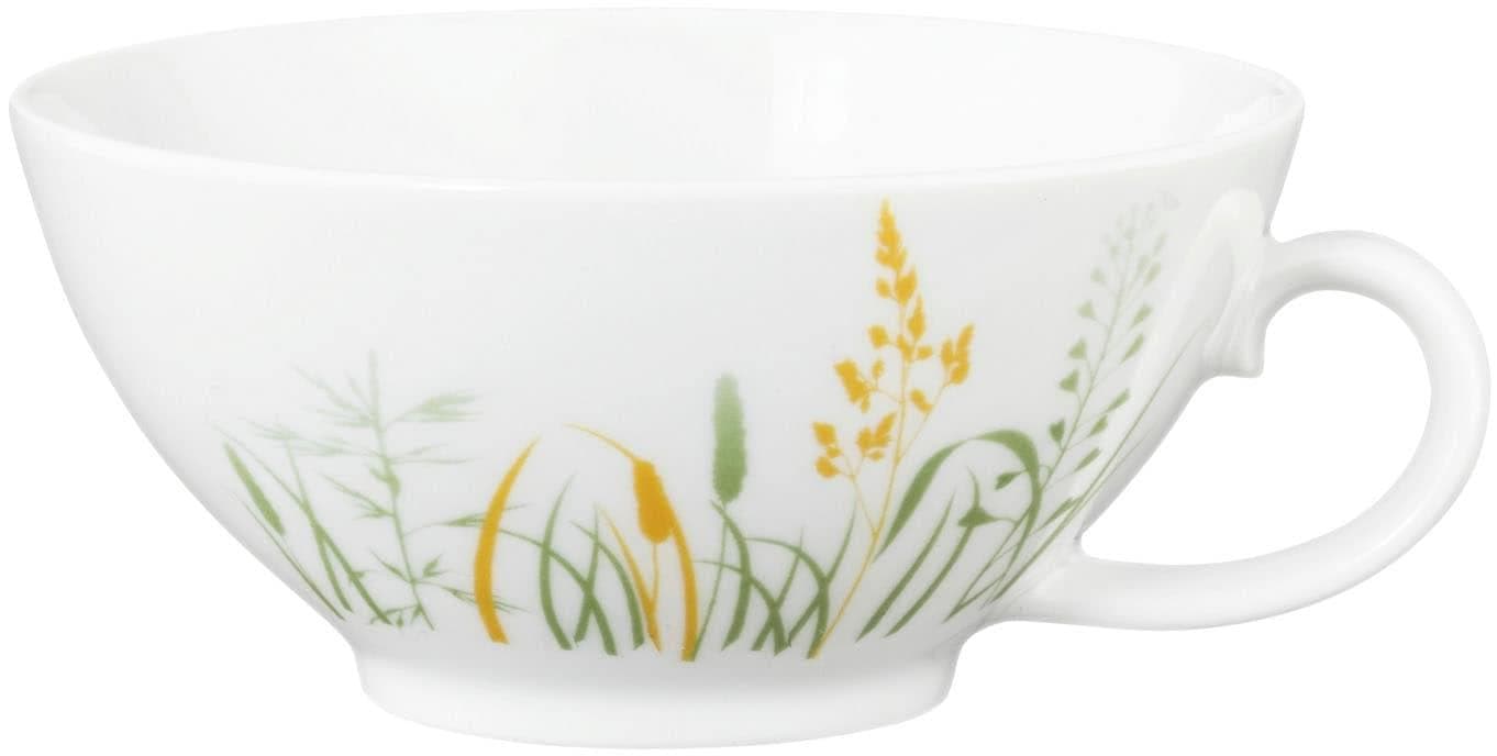Seltmann Weiden Tasse Liberty Meadow Grasses Green Weiß Grün Curry Porzellan