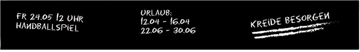 QUEENCE Magnetisches Memo-Board Tafelfolie Schwarz