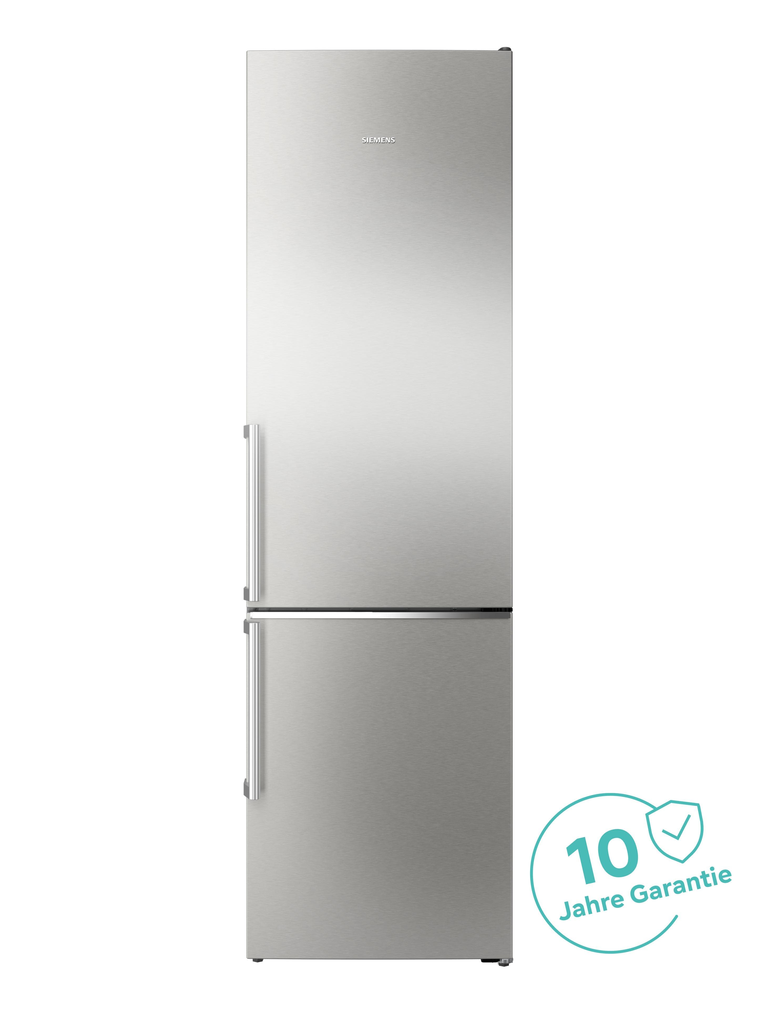 Siemens Kühl-/Gefrierkombination Silber noFrost hyperFresh 0°C Schublade