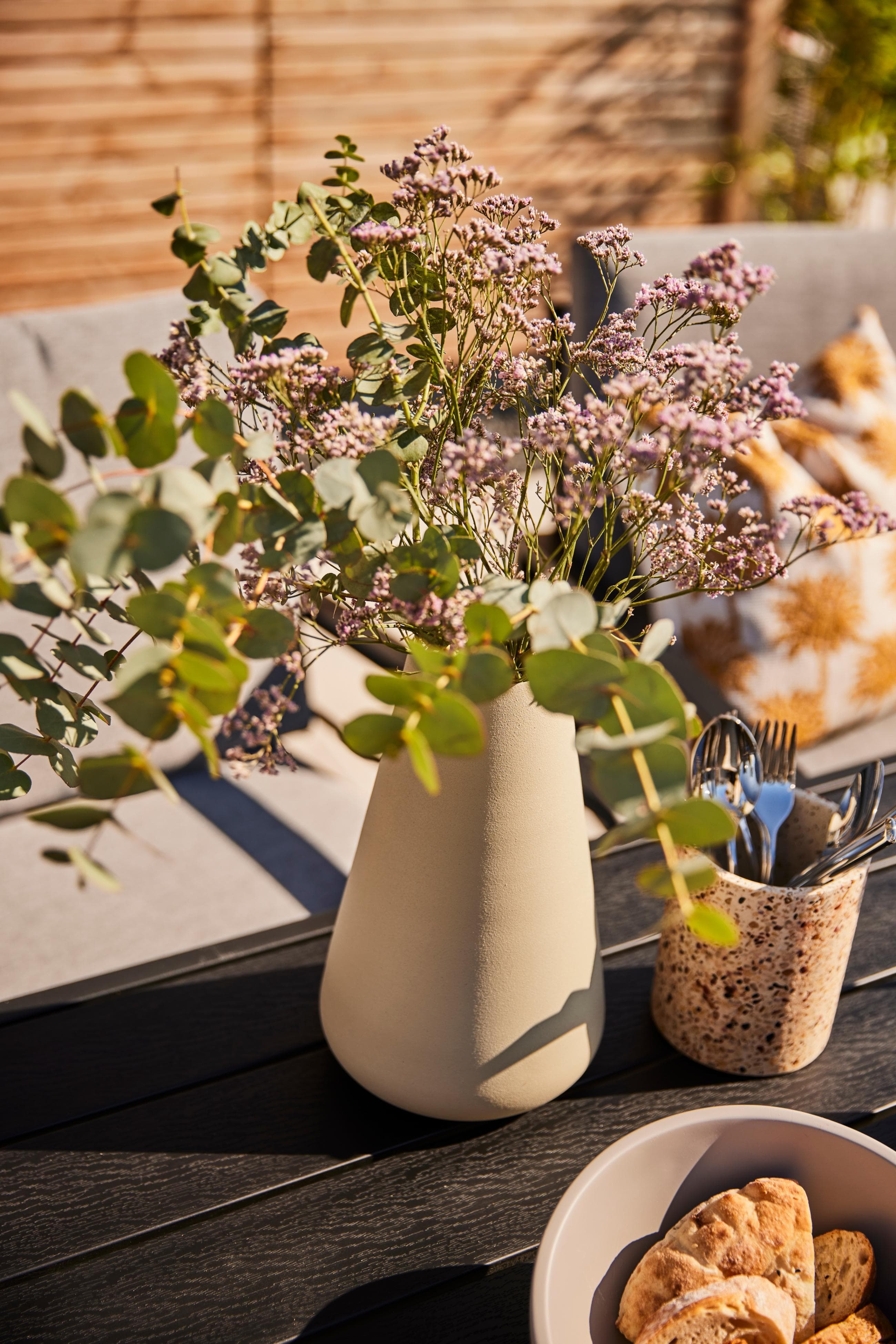 OTTO HOME Tischvase Nilsby Beige Aluminium Deko