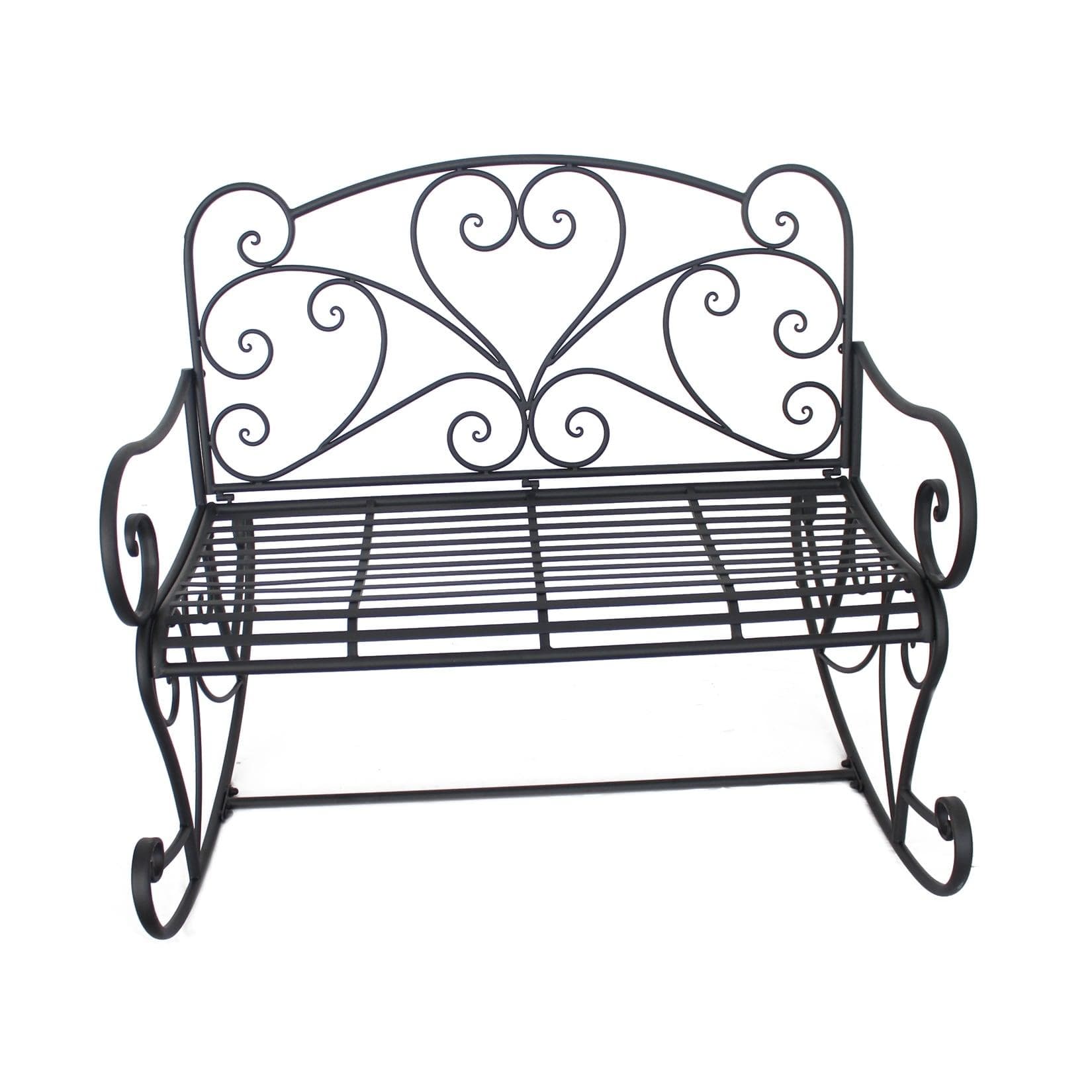 HTI-Line Schaukelbank Curly Gartenbank Metall Nostalgisch