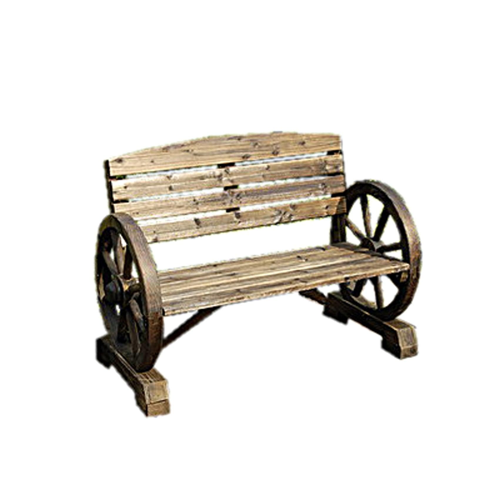 HTI-Line Gartenbank Sommerset - Wagenrad-Design