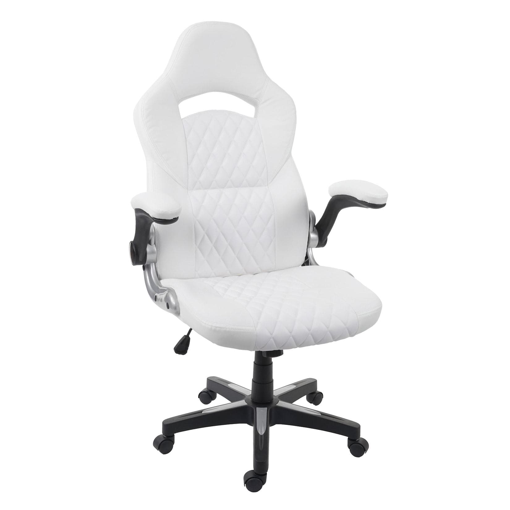 MCW Bürostuhl MCW-F87 Chefsessel Drehstuhl Kunstleder Weiß