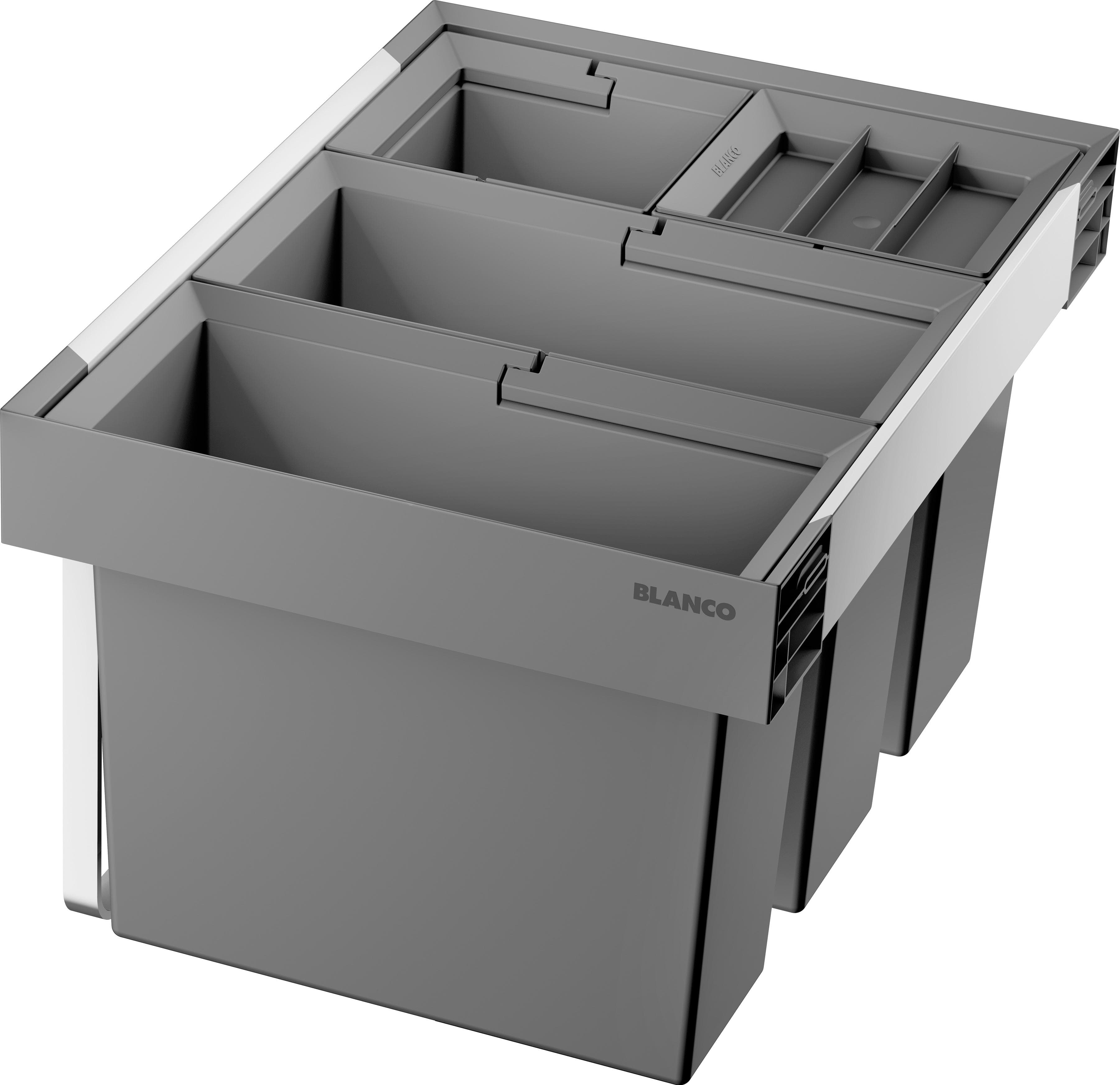 Einbaumülleimer BLANCO Flexon II Low 60/4 Schwarz Kunststoff