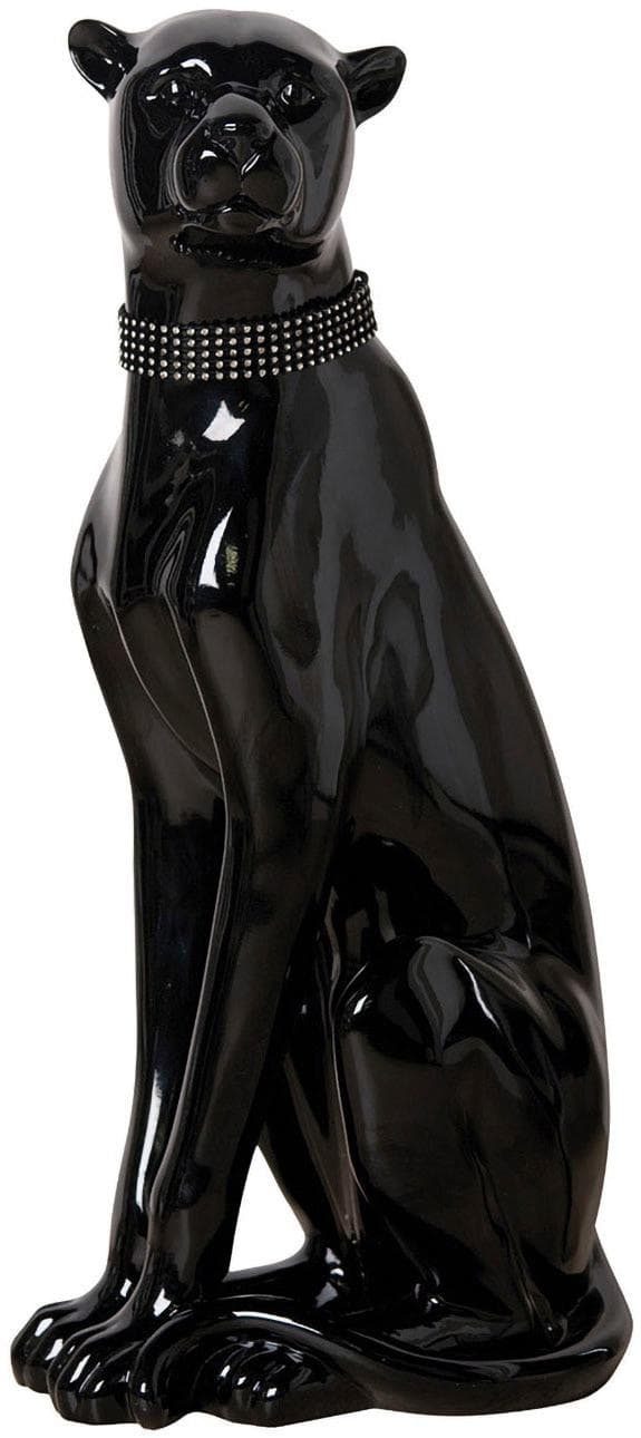 Casablanca by Gilde Tierfigur Panther Schwarz 60 cm
