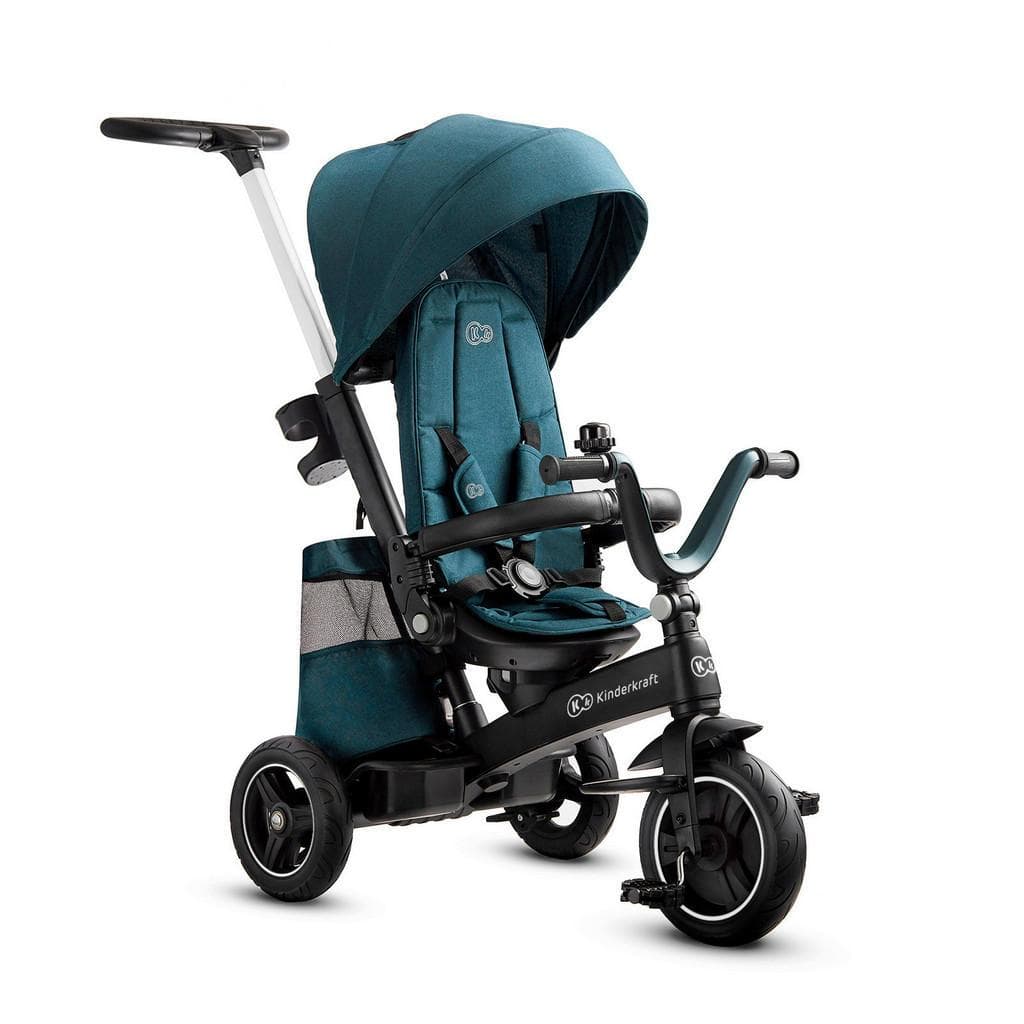 Kinderkraft Dreirad Easytwist Grün mit 360-Grad-Drehsitz