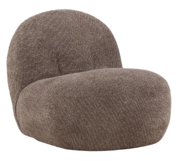 Omaha Cocktailsessel Dunkelgrau Bouclé